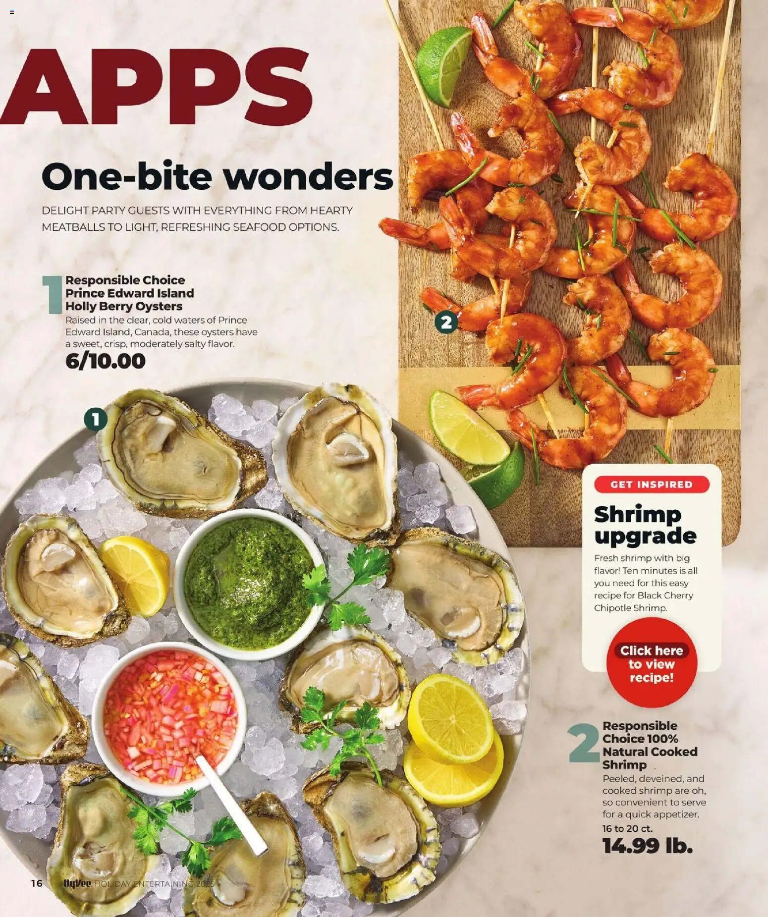 HyVee Holiday Entertaining - valid from 10.11.2025 | Page: 18 | Products: Seafood