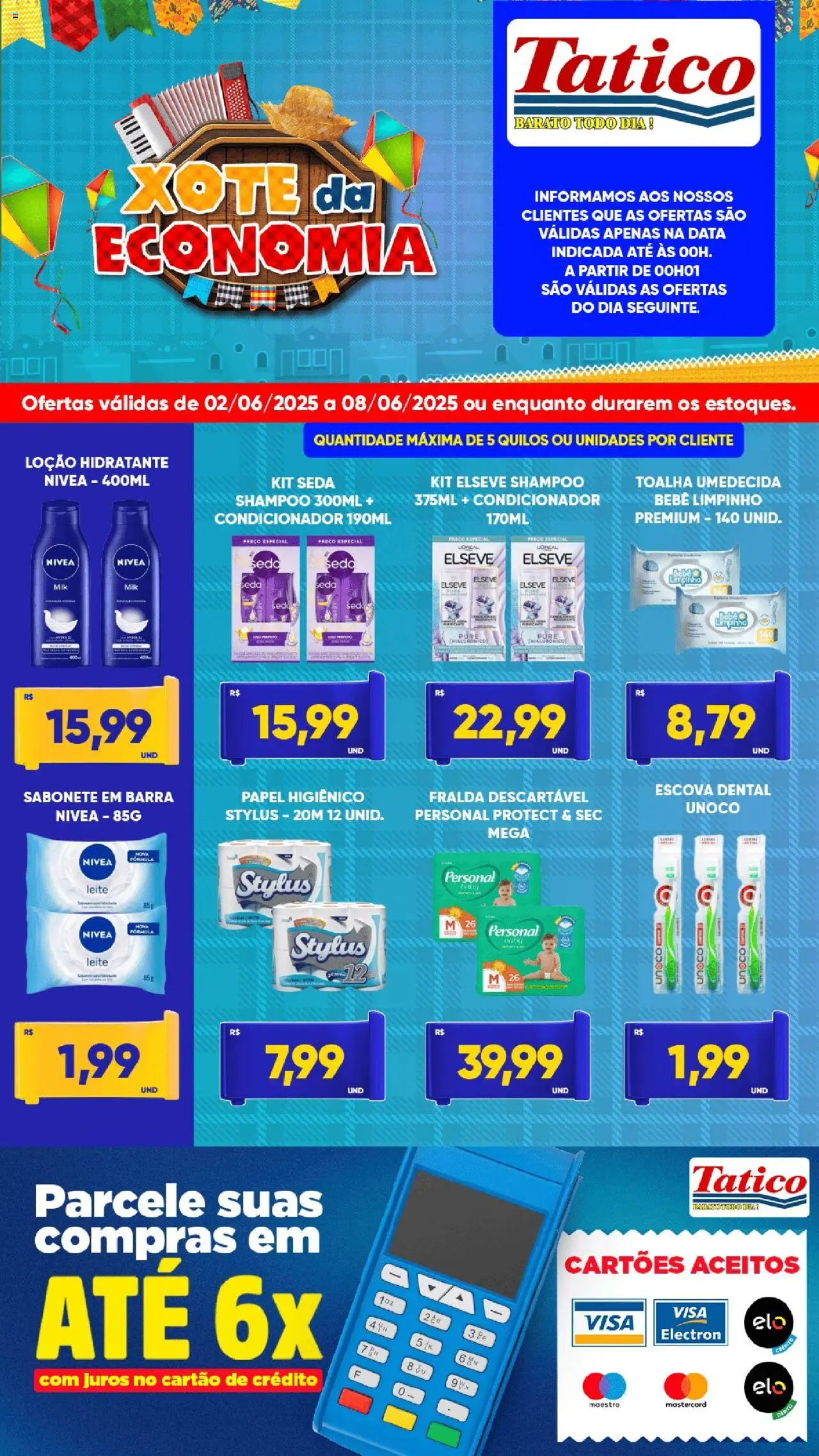 Tatico Folheto - válido de 02.06.2025 | Página: 8 | Produtos: Condicionador, Escova, Papel higiênico, Toalha umedecida