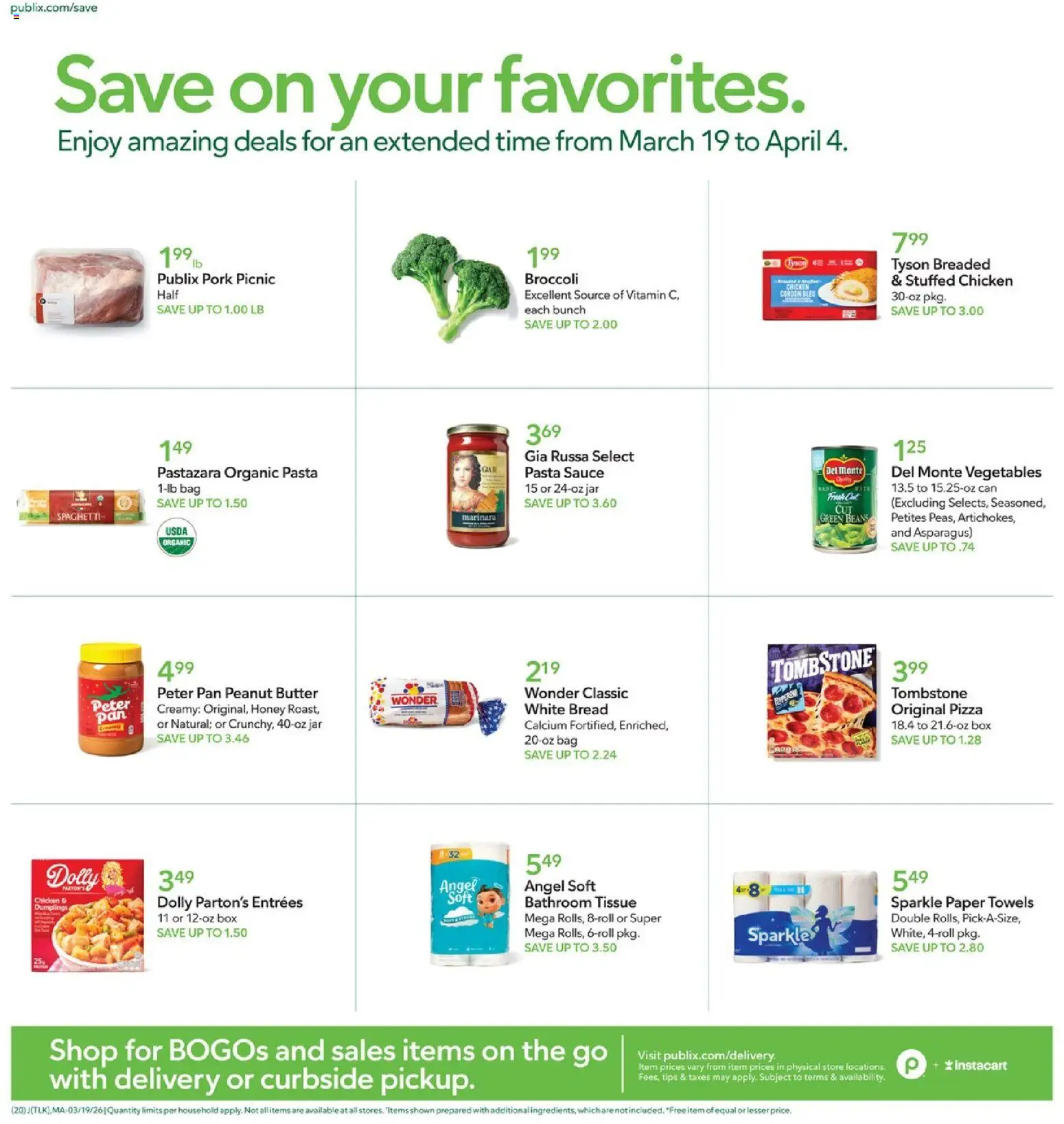 Publix - Leaflet - valid from 19.03.2026 | Page: 24 | Products: Box, Pan, Sauce, Bag