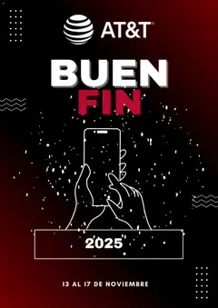 Vista previa de AT&T Buen Fin aviso, nuevo folleto de la tienda, válido en México a partir del 07.11.2025