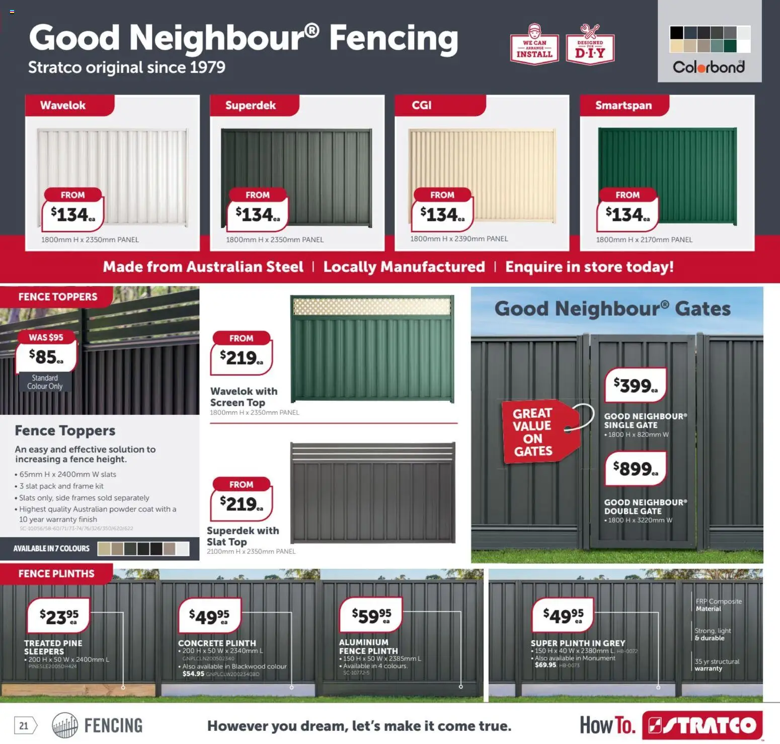 Stratco catalogue - valid from 17.04.2026 | Page: 21 | Products: Fence, Gate, Powder, Screen