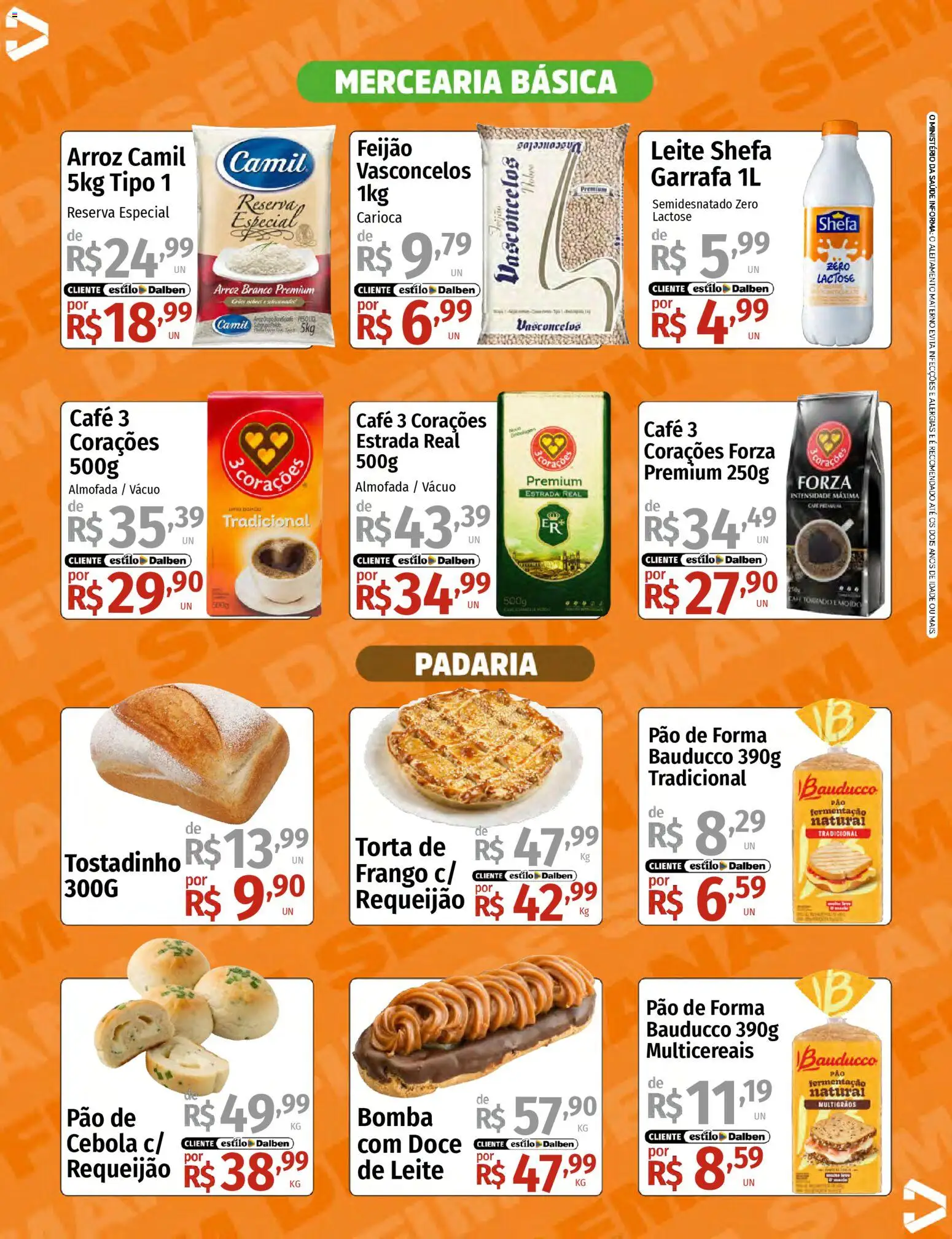 Supermercado Dalben Folheto - válido de 20.03.2026 | Página: 5 | Produtos: Feijão, Pão, Arroz, Requeijão