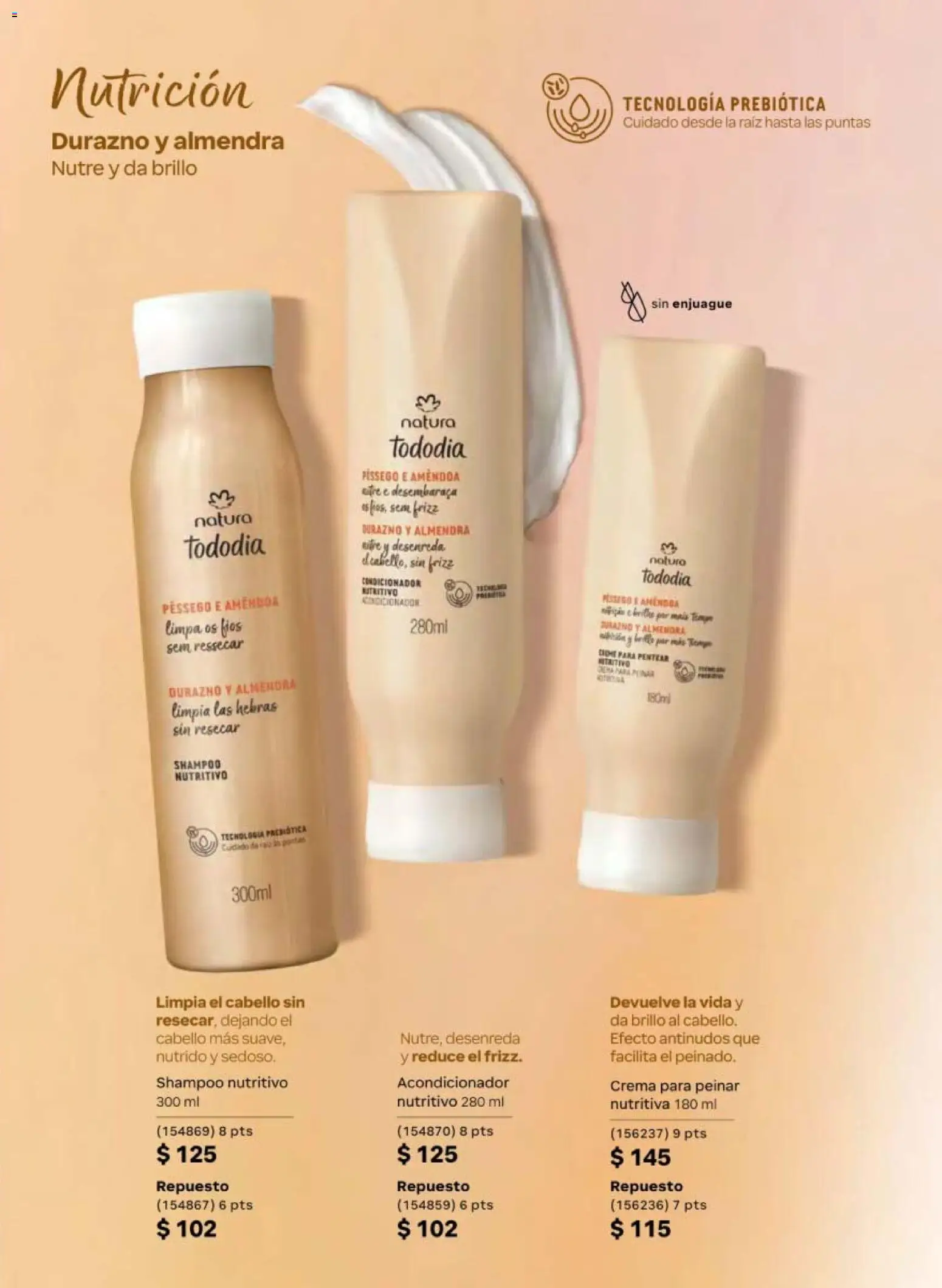 Nuevas ofertas de Natura válidas en toda la República Mexicana desde el 24.04.2026. ¡Encuentra las mejores ofertas en Natura campaña 7 2026! | Página: 125 | Productos: Durazno, Crema, Almendra, Acondicionador