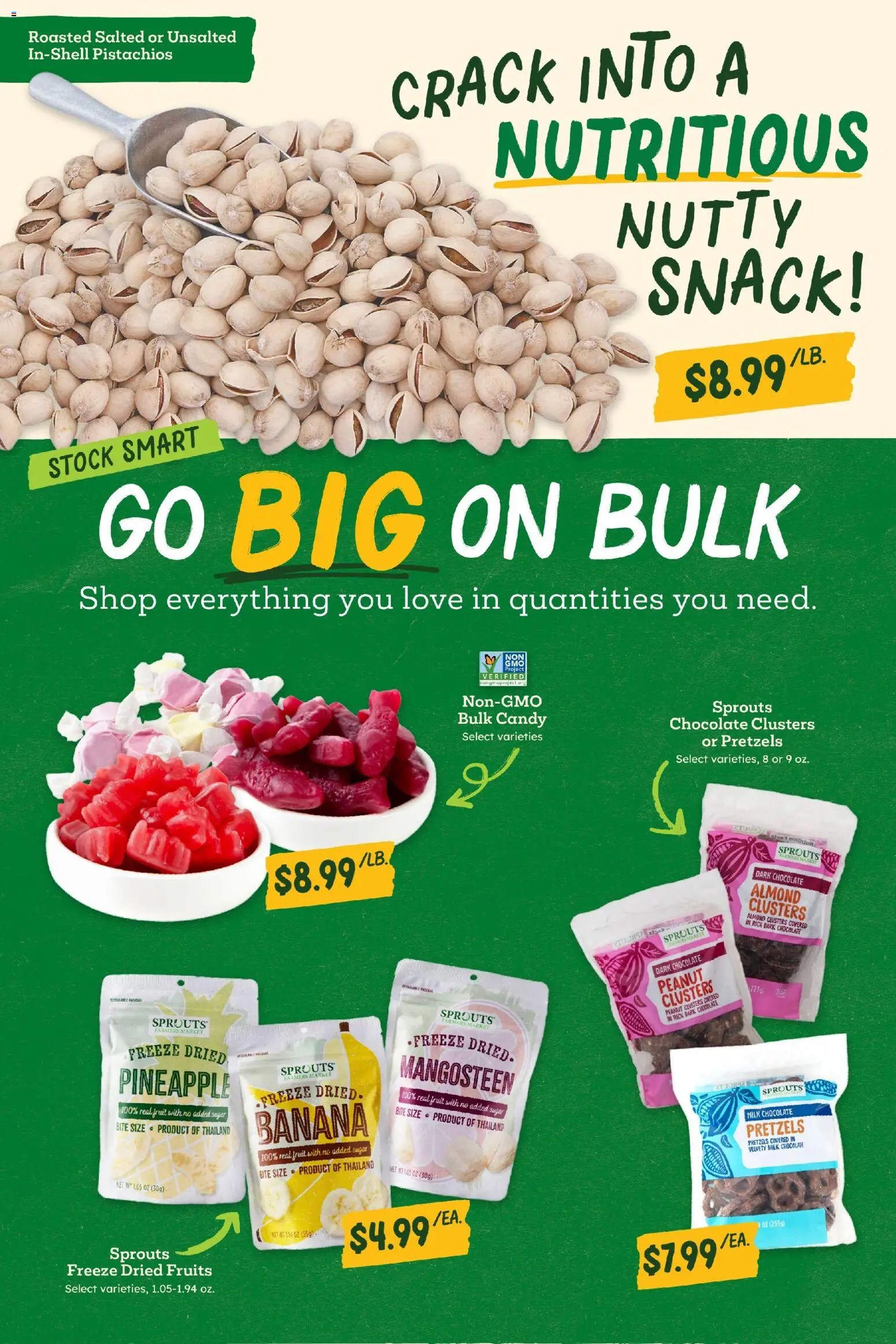 Sprouts Weekly Ad - valid from 25.02.2026 | Page: 10 | Products: Milk, Chocolate, Pineapple, Sugar