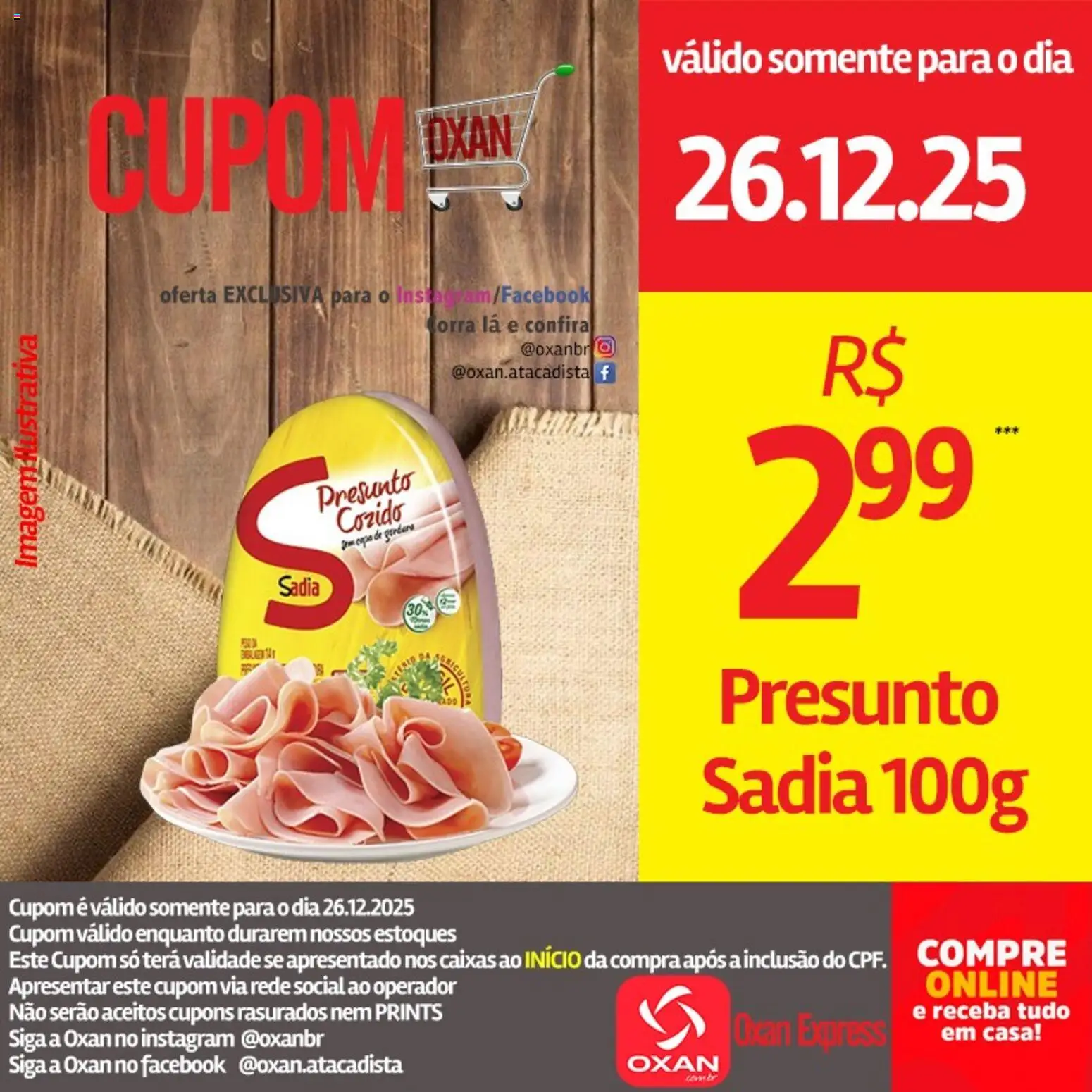 Oxan Atacadista Folheto - válido de 26.12.2025 | Página: 2 | Produtos: Presunto