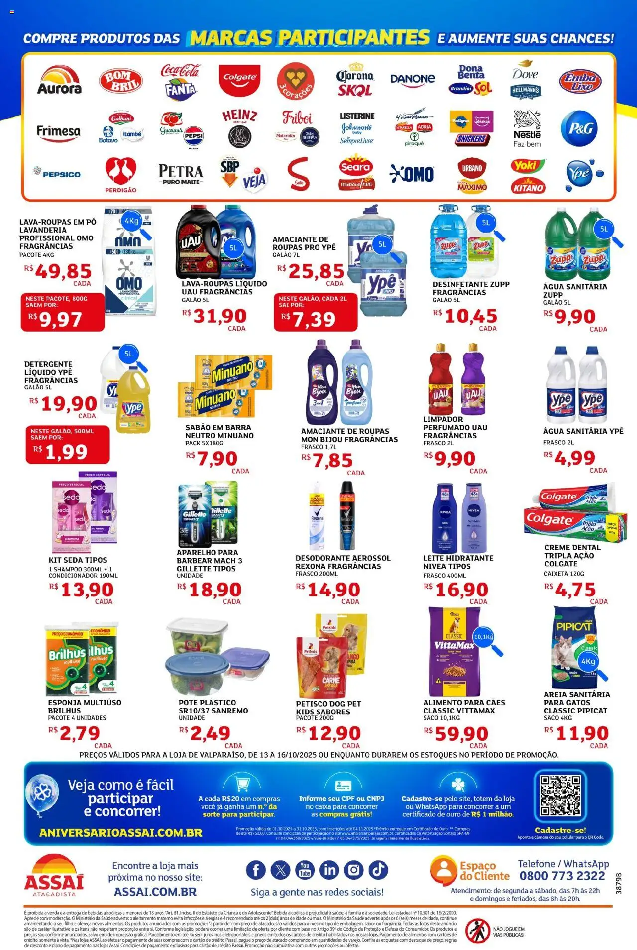 Assaí Atacadista Folheto - válido de 13.10.2025 | Página: 4 | Produtos: Condicionador, Telefone, Dove, Amaciante