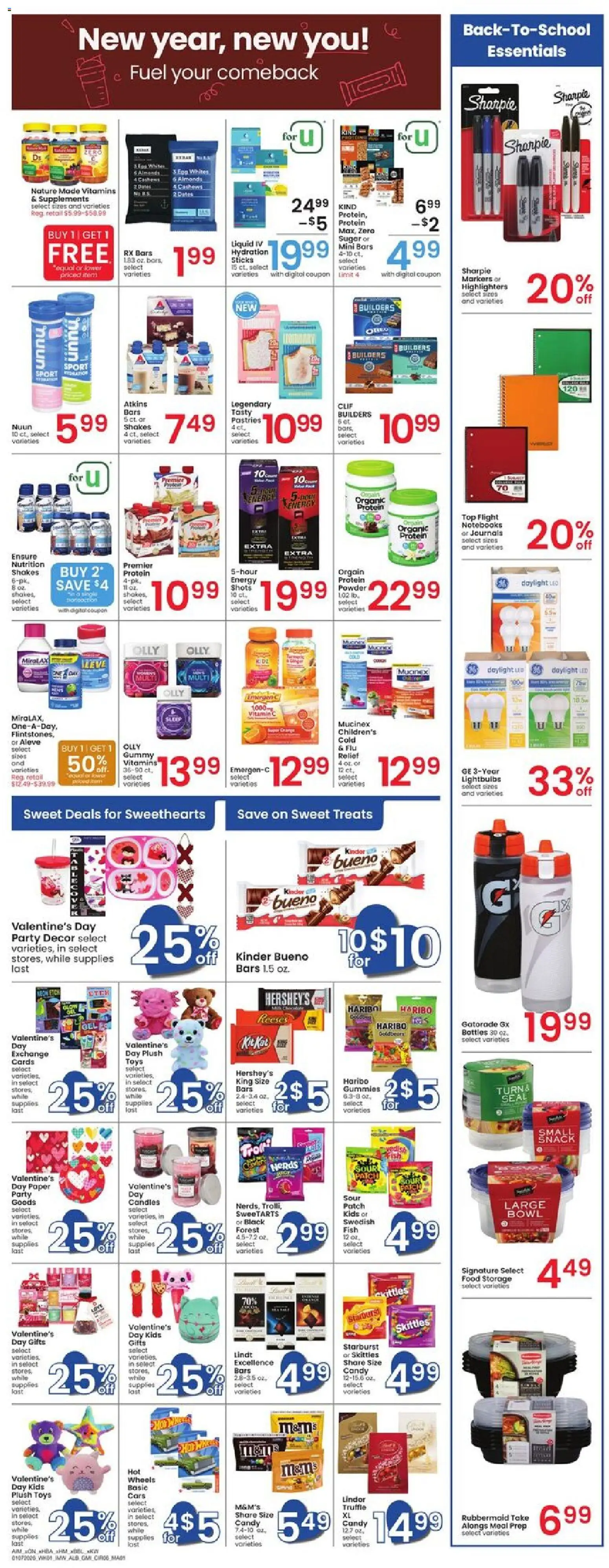 Albertsons Weekly Ad - valid from 07.01.2026 | Page: 6 | Products: Vitamin, Powder, Fish, Sugar