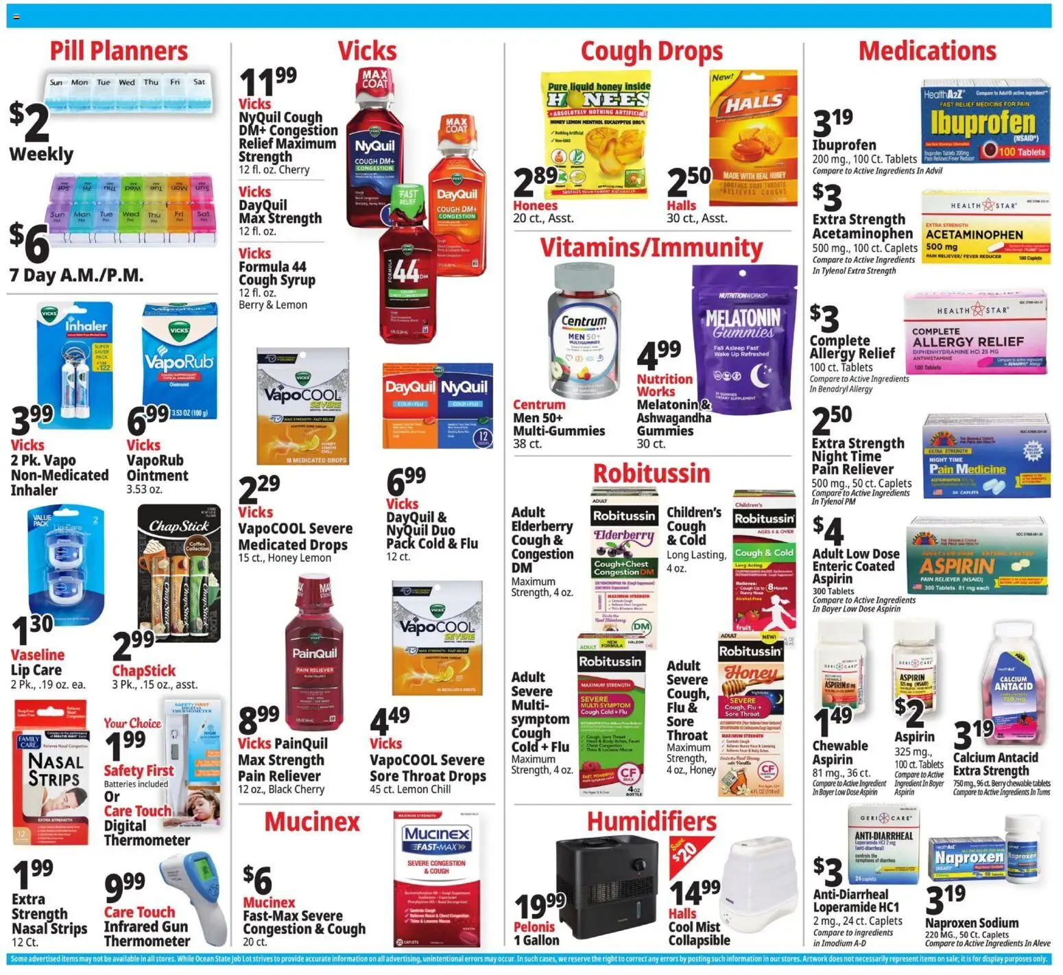 Ocean State Job Lot Weekly Ad - MA - valid from 22.01.2026 | Page: 12 | Products: Melatonin, Lemon, Gun, Thermometer