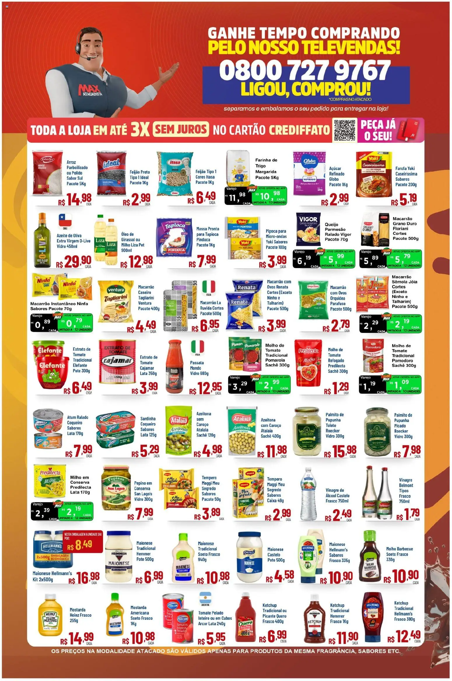 Max Atacadista Folheto - válido de 02.03.2026 | Página: 2 | Produtos: Pupunha, Talharim, Molho de tomate, Queijo