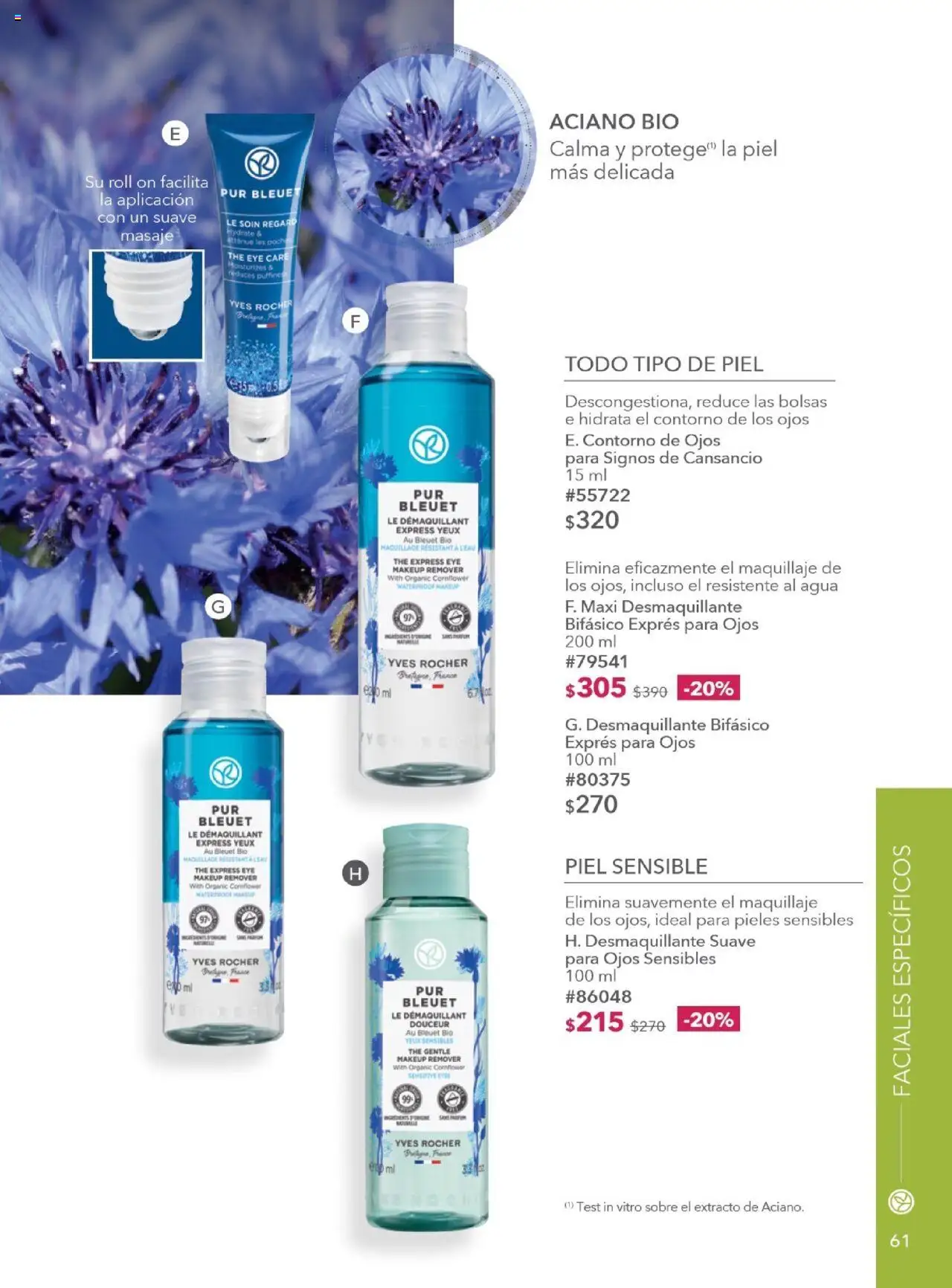 Nuevas ofertas de Yves Rocher válidas en toda la República Mexicana desde el 28.10.2025. ¡Encuentra las mejores ofertas en Yves Rocher - Campaña 15 2025! | Página: 61 | Productos: Contorno de ojos, Agua, Maquillaje, Sobre