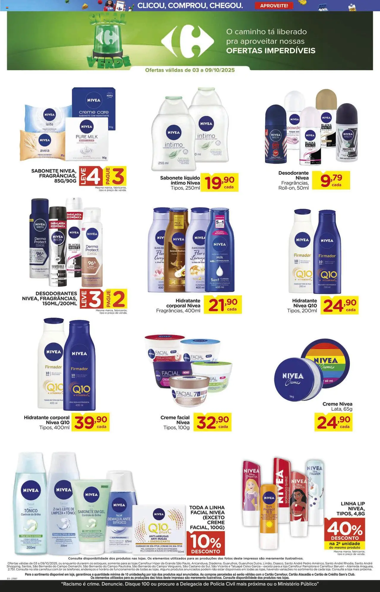 Carrefour Folheto - válido de 03.10.2025 | Página: 15 | Produtos: Tônico, Óleo, Demaquilante, Vitamina c