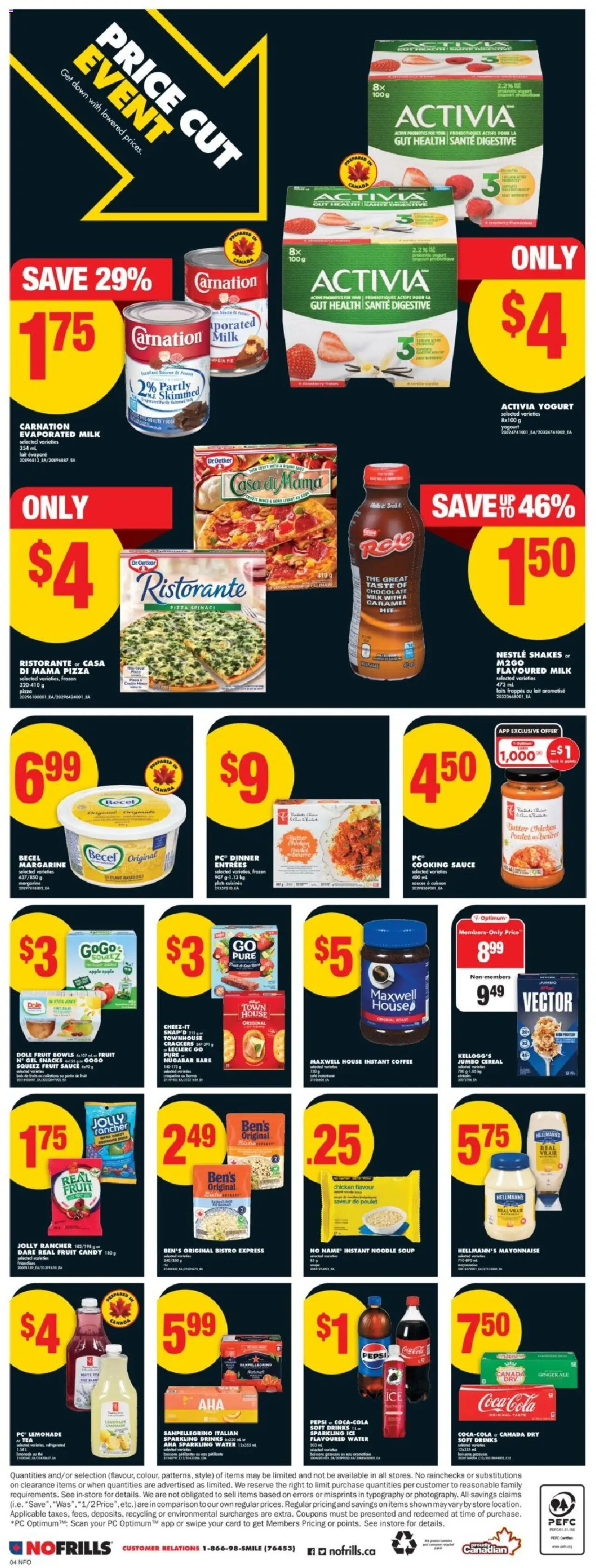 No Frills flyer valid from 21.08.2025 | Page: 5 | Products: PC, Butter, Yogurt, Coffee