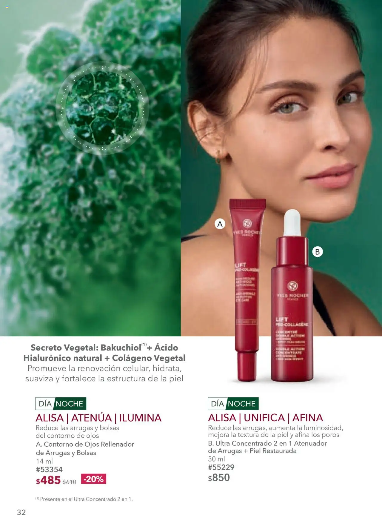 Nuevas ofertas de Yves Rocher válidas en toda la República Mexicana desde el 05.08.2025. ¡Encuentra las mejores ofertas en Yves Rocher - Campaña 11 2025! | Página: 32 | Productos: Contorno de ojos, Contorno, Atenuador