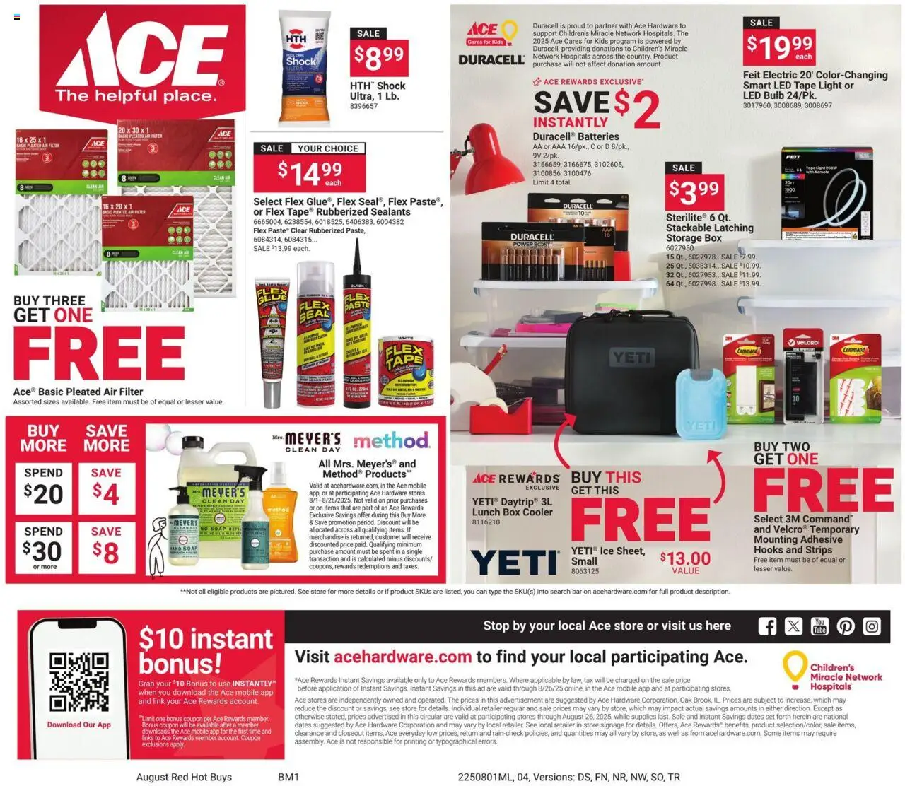 ACE Hardware Corporate Ad - MS - valid from 01.08.2025 | Page: 5 | Products: Box, Soap, Shock, Air Filter