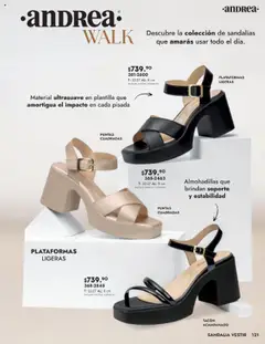 Nuevas ofertas de Andrea válidas en toda la República Mexicana desde el 24.08.2025. ¡Encuentra las mejores ofertas en Andrea - Catálogo Calzado Dama! | Página: 121
