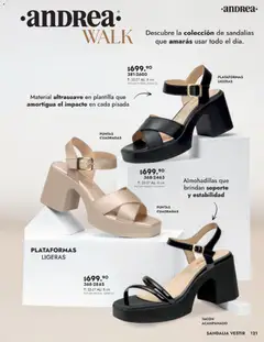 Vista previa de Andrea - Catálogo Calzado Dama, nuevo folleto de la tienda, válido en México a partir del 24.08.2025 | Página: 121 | Productos: Sandalias