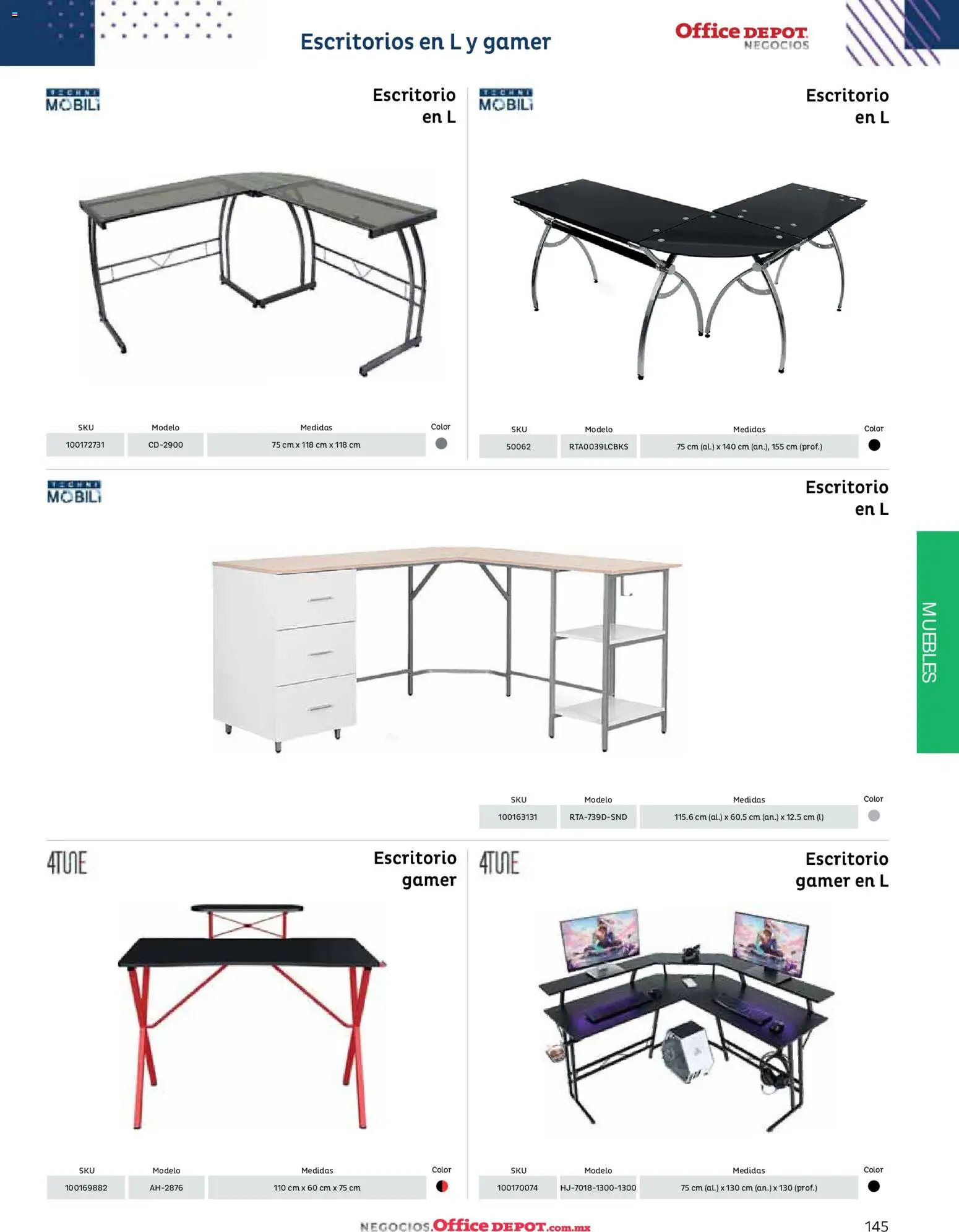 Nuevas ofertas de Office Depot válidas en toda la República Mexicana desde el 12.01.2026. ¡Encuentra las mejores ofertas en Office Depot catálogo 2026! | Página: 147 | Productos: Escritorio