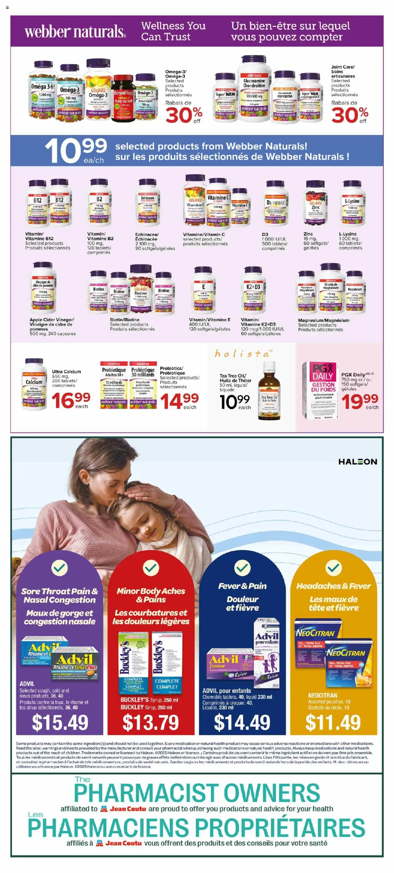 Jean Coutu flyer valid from 11.09.2025 | Page: 9 | Products: Tea, Oil