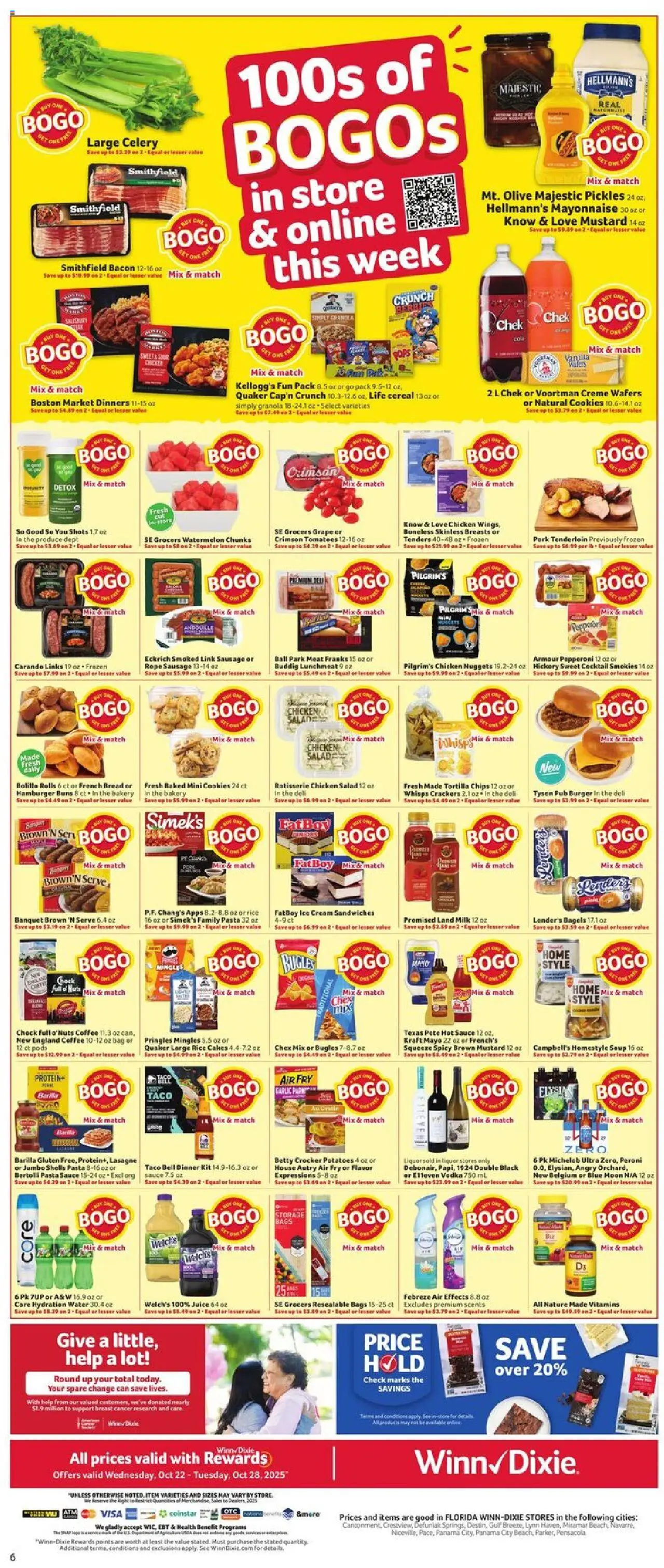 Winn Dixie Weekly Circular - FL - valid from 22.10.2025 | Page: 9 | Products: Bakery, Vodka, Salad, Mayonnaise