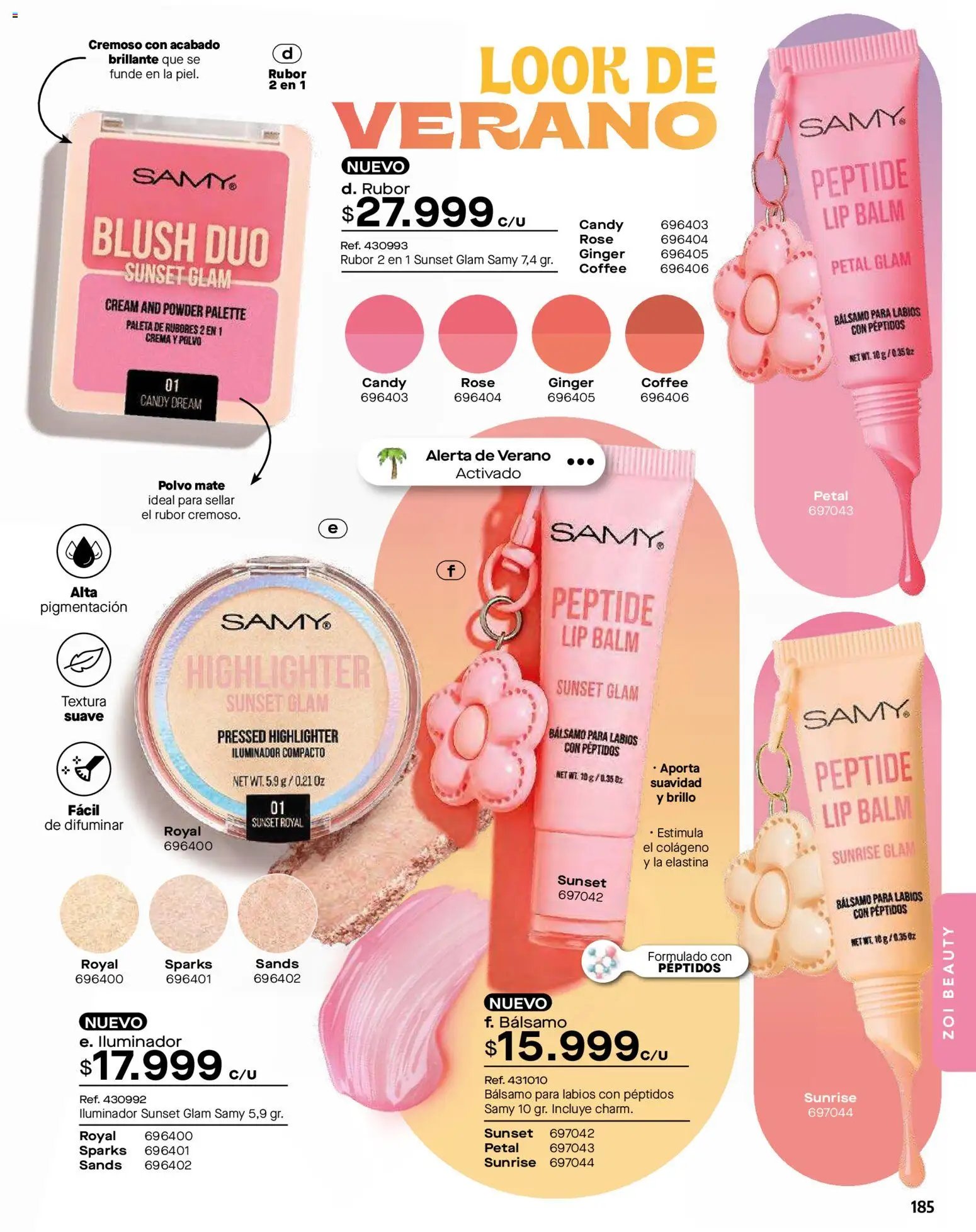 Pacifika revista - valida desde el 01.01.2026 | Página: 185 | Productos: Bálsamo, Rubor, Brillo, Polvo