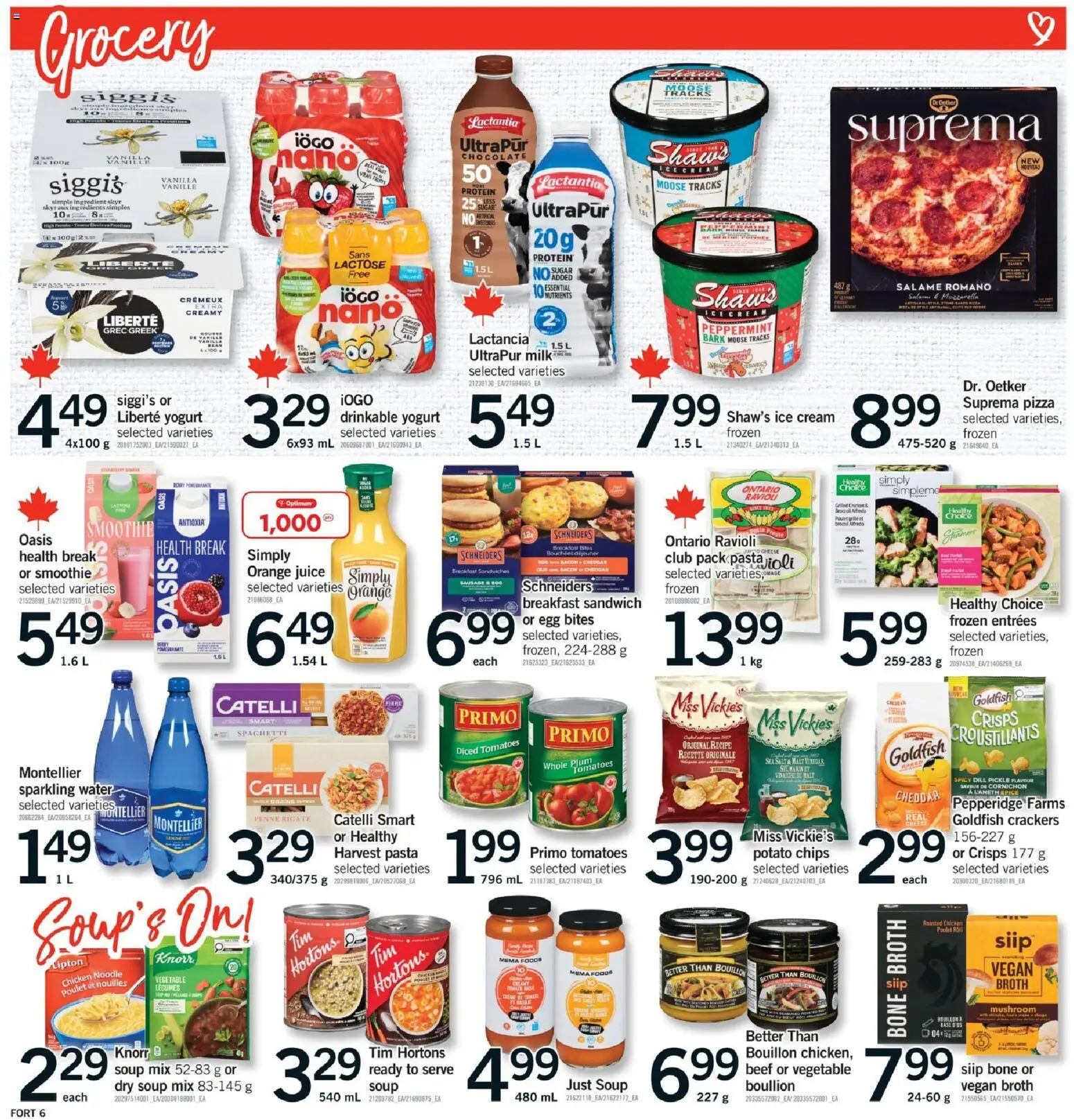 Fortinos flyer valid from 27.11.2025 | Page: 7 | Products: Milk, Juice, Chicken, Tomatoes