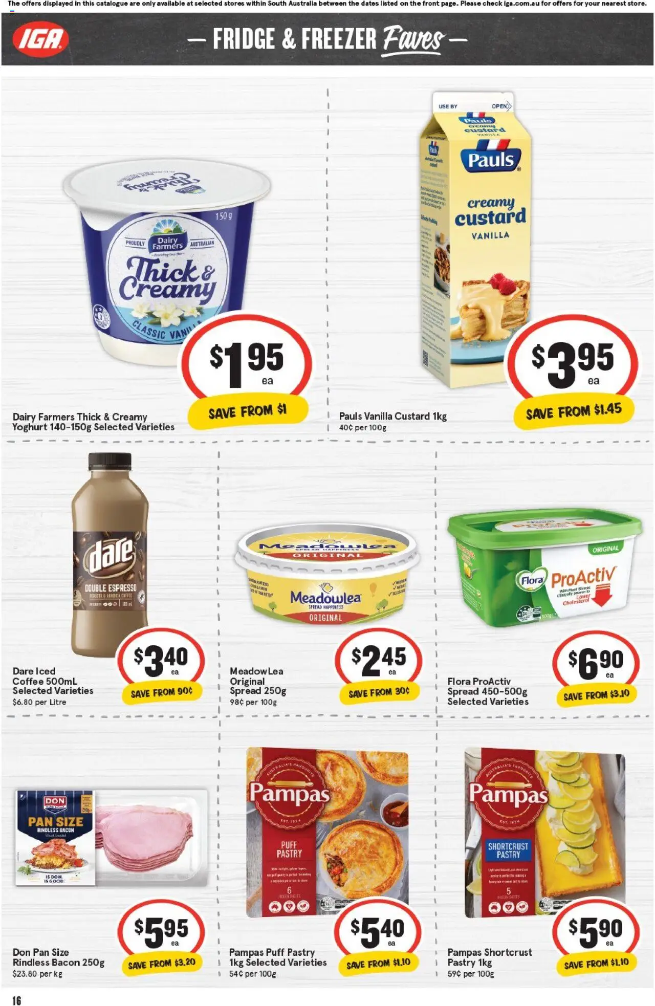 IGA catalogue - valid from 22.10.2025 | Page: 12 | Products: Bacon, Pastry, Fridge, Freezer