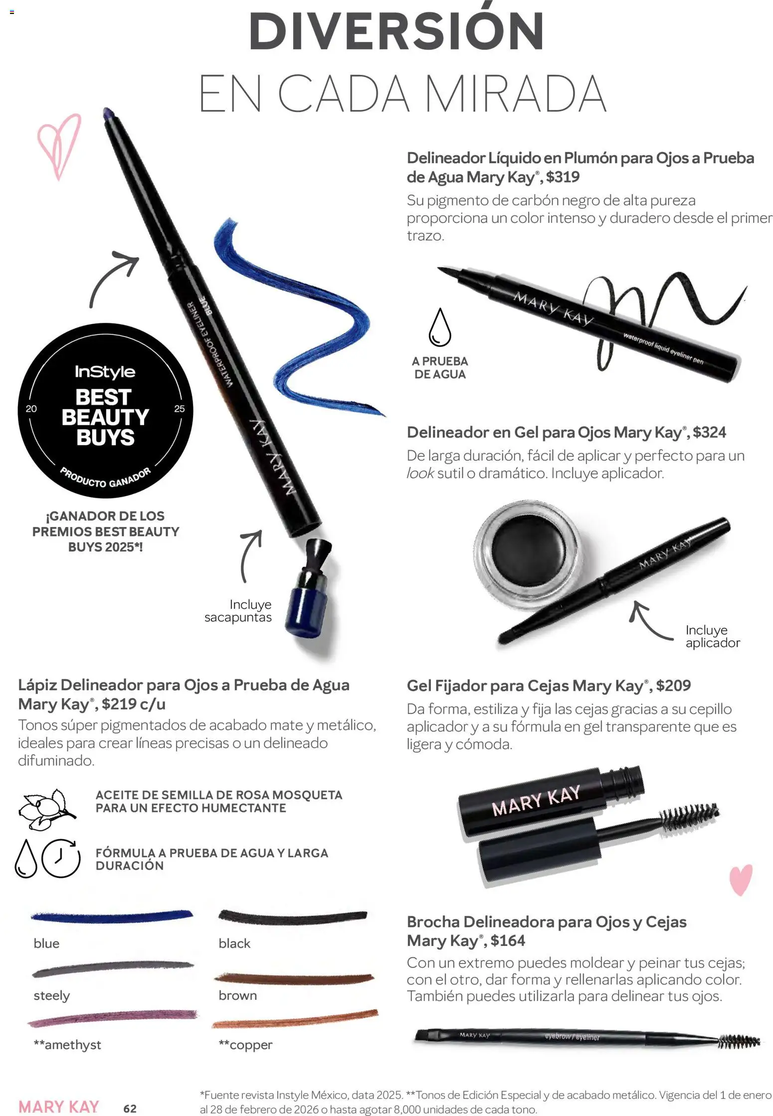 Nuevas ofertas de Mary Kay válidas en toda la República Mexicana desde el 01.01.2026. ¡Encuentra las mejores ofertas en Mary Kay catálogo! | Página: 62 | Productos: Sacapuntas, Cepillo, Agua, Aceite