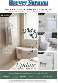 Preview of Harvey Norman - Update Your Bathroom - valid from 05.09.2025