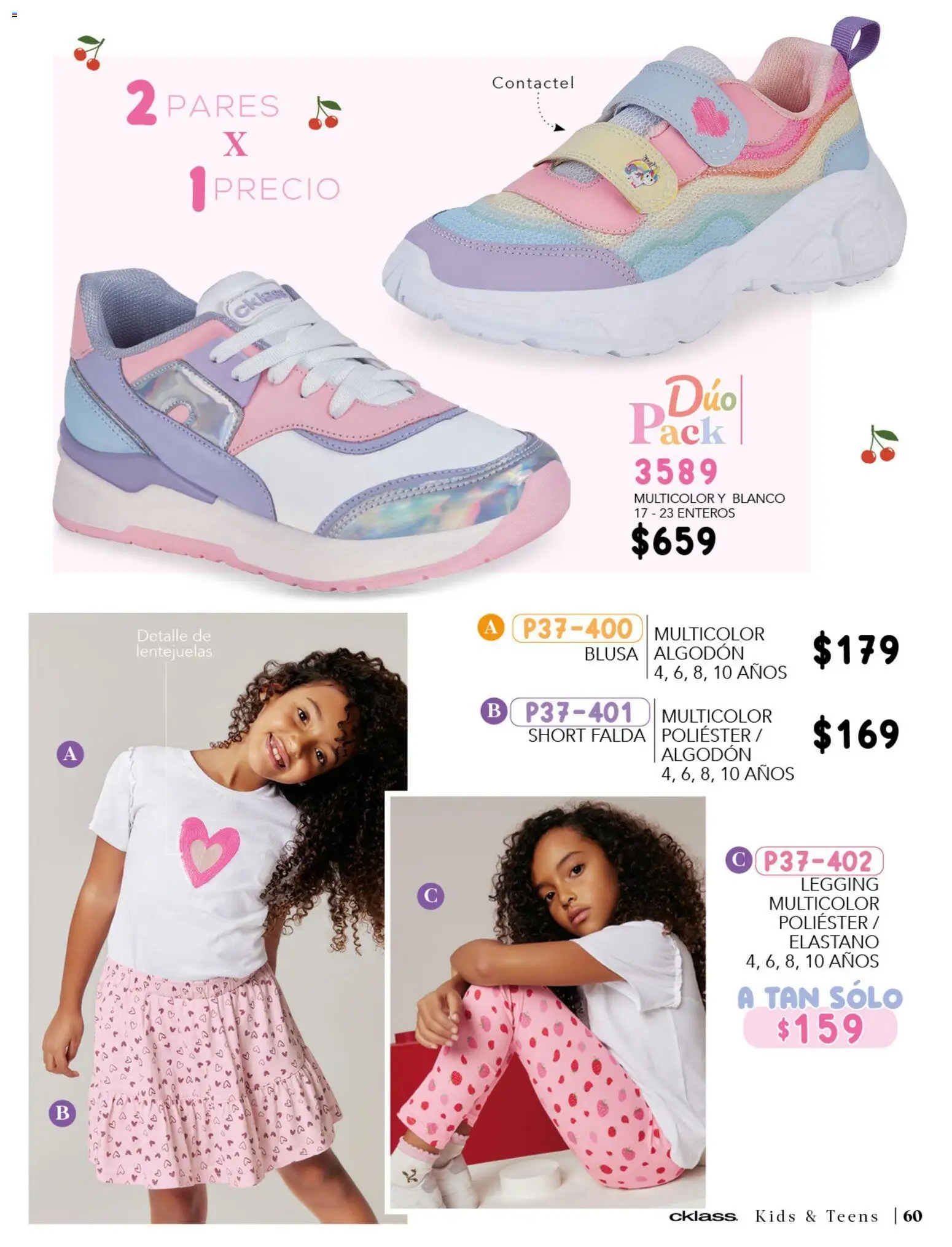 Nuevas ofertas de Cklass válidas en toda la República Mexicana desde el 26.03.2026. ¡Encuentra las mejores ofertas en Cklass catálogo Especial Día del Niño! | Página: 112 | Productos: Lentejuelas, Algodón, Falda, Short