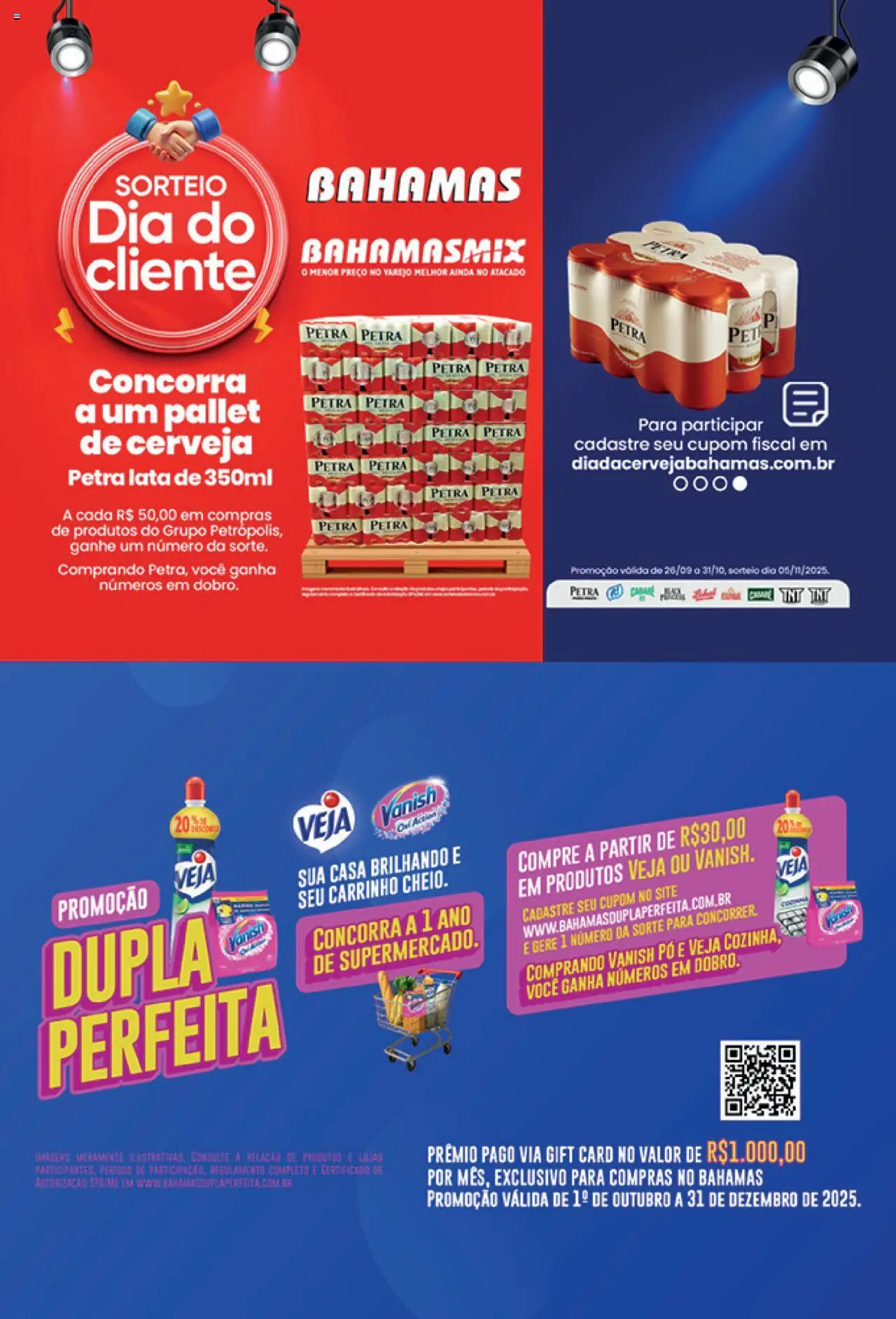 Bahamas Mix Folheto - válido de 20.10.2025 | Página: 2 | Produtos: Pó, Cerveja, Carrinho, Vanish