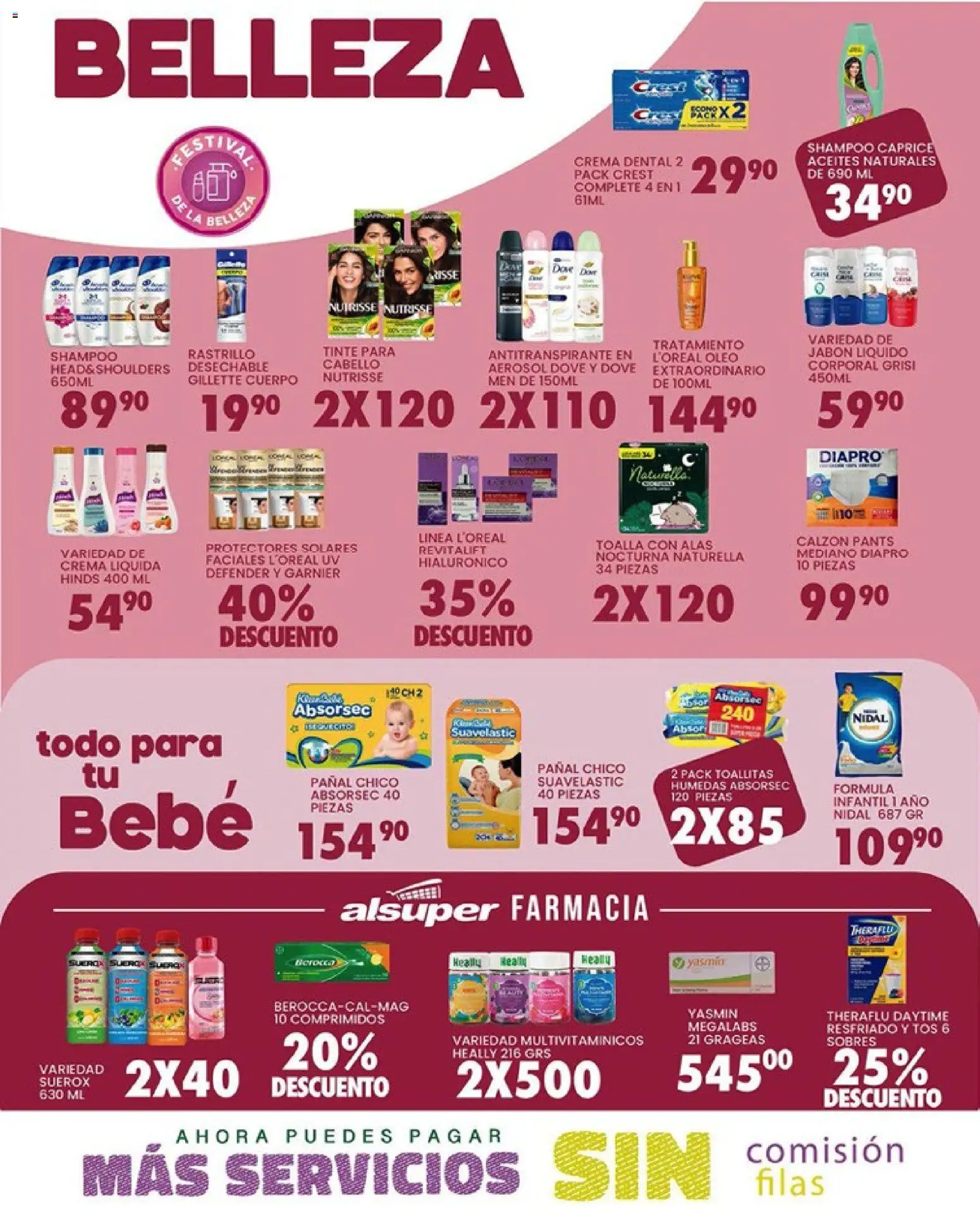 Nuevas ofertas de Alsuper válidas en toda la República Mexicana desde el 10.03.2026. ¡Encuentra las mejores ofertas en Alsuper folleto Torreon! | Página: 4 | Productos: Antitranspirante, Calzón, Rastrillo, Toalla
