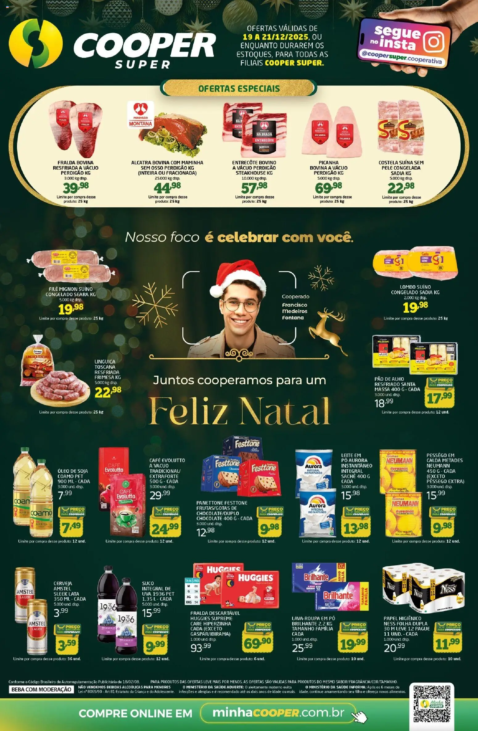 Cooper Folheto - válido de 19.12.2025 | Página: 1 | Produtos: Lombo, Leite, Café, Chocolate