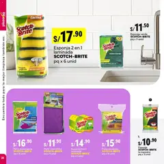 Vista previa de folleto Plaza Vea - ESPECIAL LIMPIEZA 1 de la Plaza Vea válido desde 03.11.2025 | Página: 20 | Productos: Esponja, Cocina