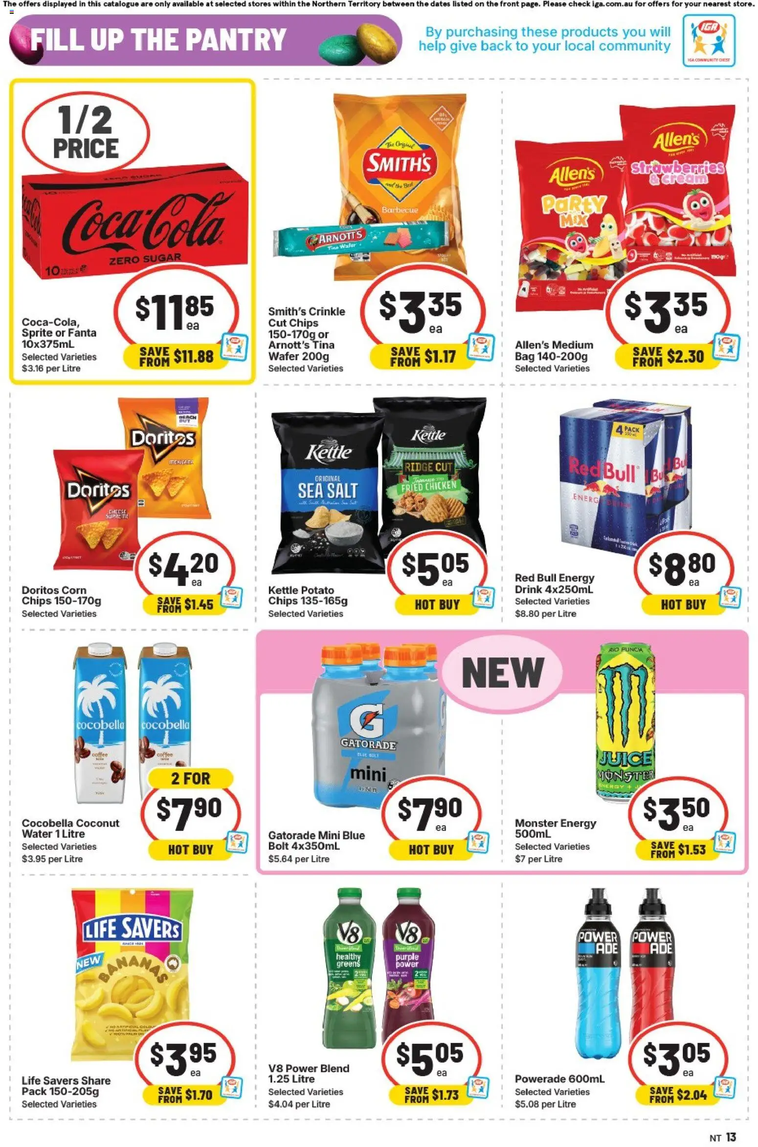 IGA catalogue - valid from 25.03.2026 | Page: 9 | Products: Juice, Chicken, Water, Salt