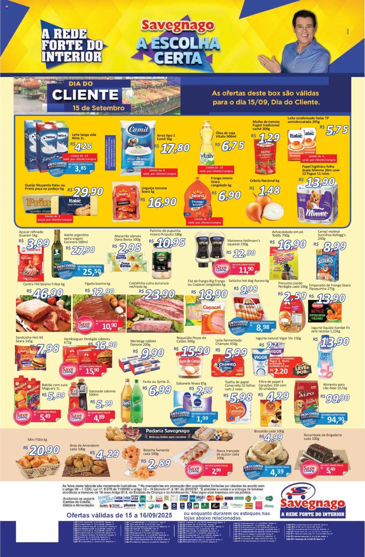Savegnago Folheto - válido de 15.09.2025 | Página: 2 | Produtos: Amendoim, Fanta, Sanduíche, Papel higiênico