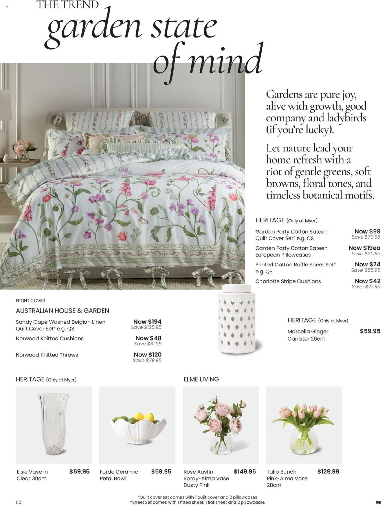 Myer catalogue - valid from 04.08.2025 | Page: 2 | Products: Vase, Floral, Linen, Ginger