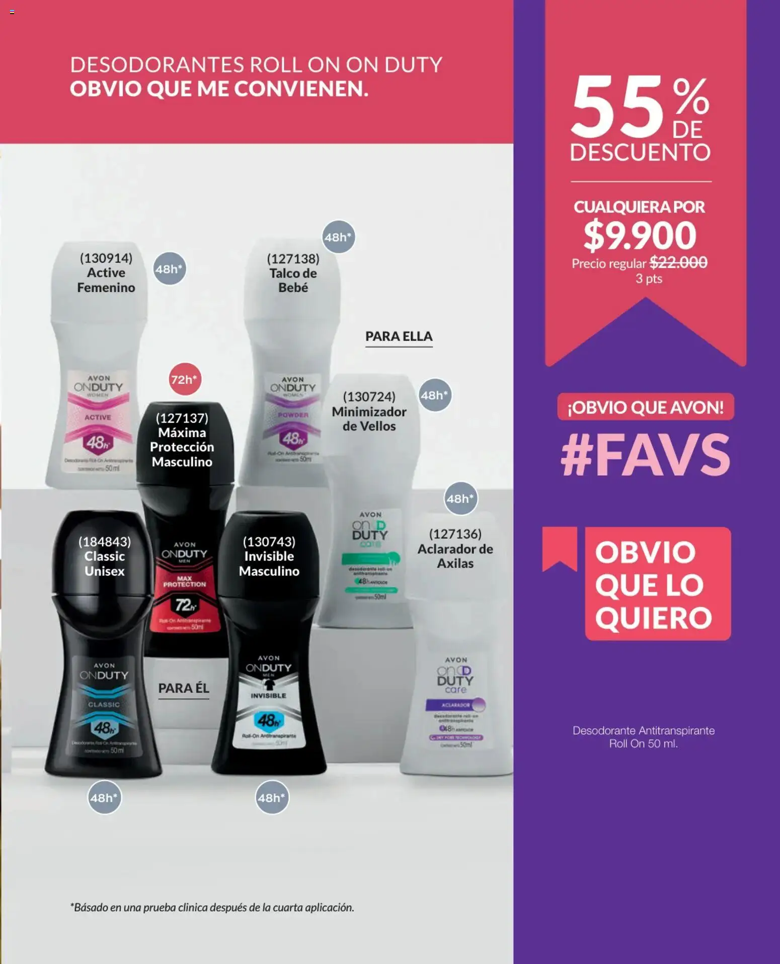 Avon revista - valida desde el 25.02.2026 | Página: 167 | Productos: Desodorante, Antitranspirante