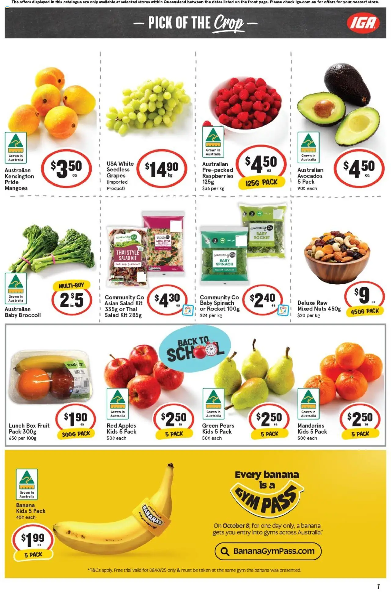 IGA catalogue - valid from 08.10.2025 | Page: 10 | Products: Box, Mandarins, Salad, Rocket