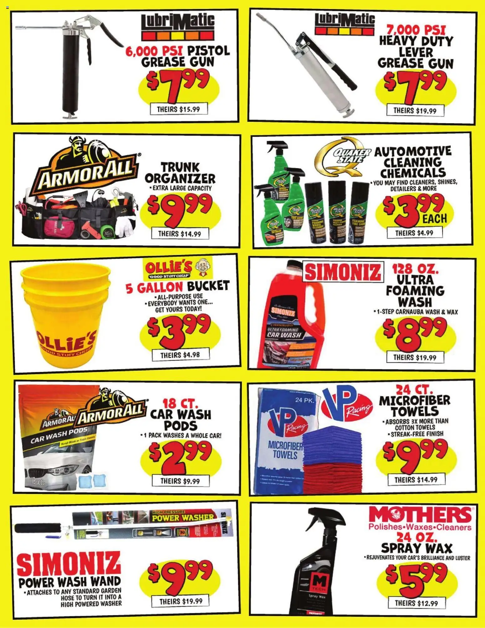 Ollie's Weekly Ad - valid from 21.03.2026 | Page: 2 | Products: Tire, Washer, Gun
