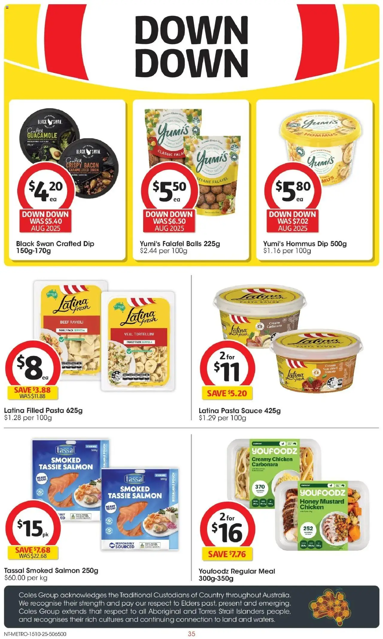 Coles catalogue - valid from 15.10.2025 | Page: 35 | Products: Honey, Pasta, Avocado, Salmon