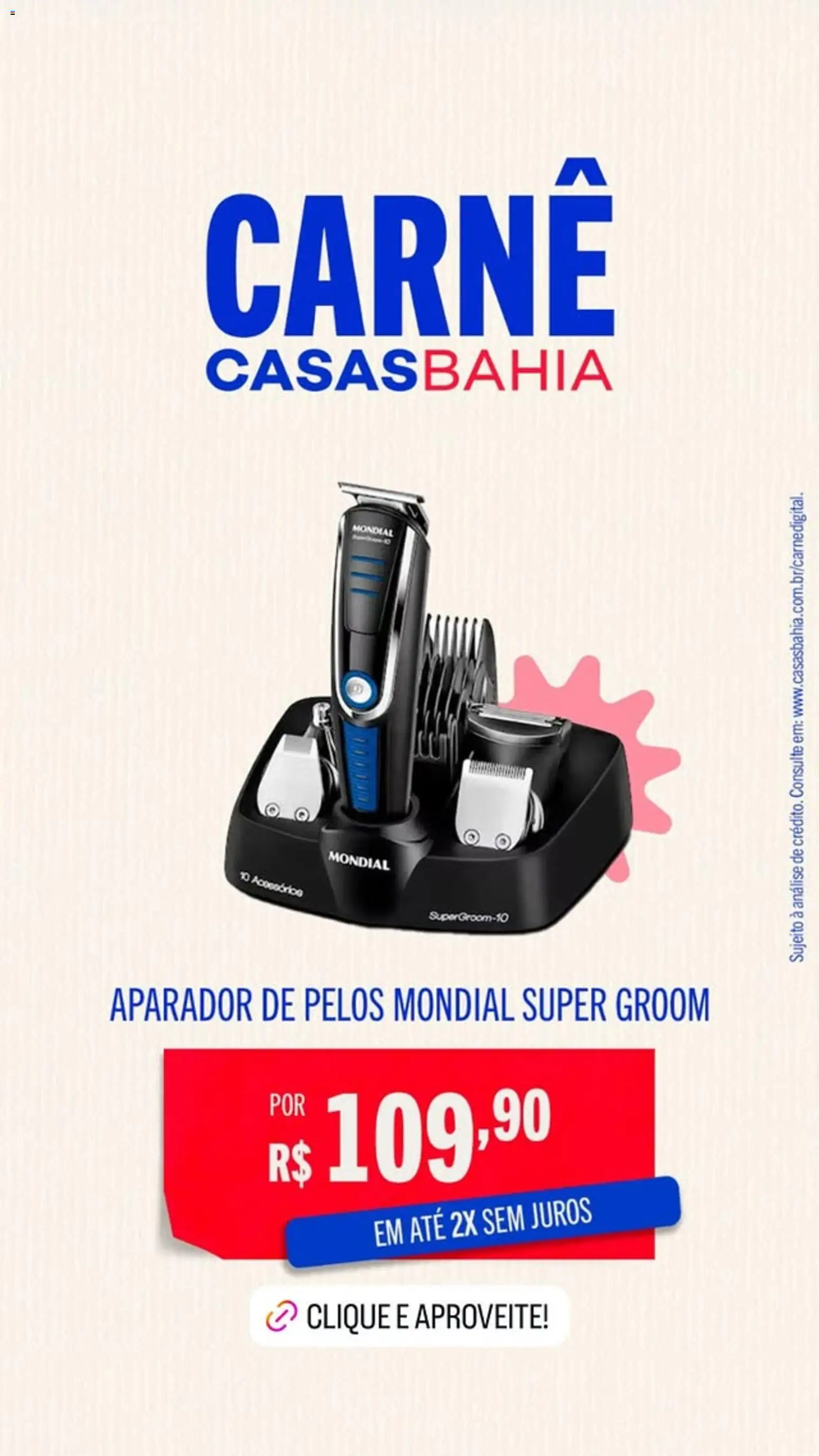Casas Bahia Folheto - válido de 24.10.2025 | Página: 8 | Produtos: Aparador, Carne, Aparador de pelos