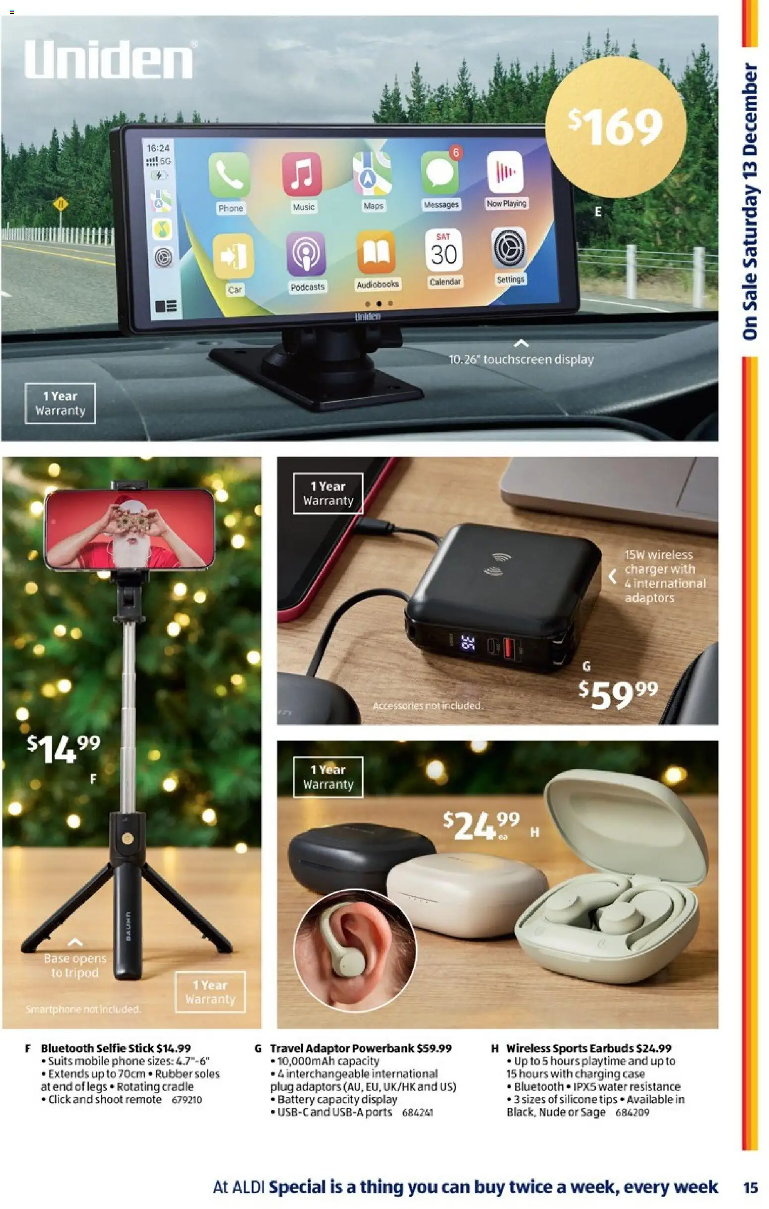 Aldi catalogue - valid from 10.12.2025 | Page: 15 | Products: Phone, Smartphone, Mobile, Wireless charger