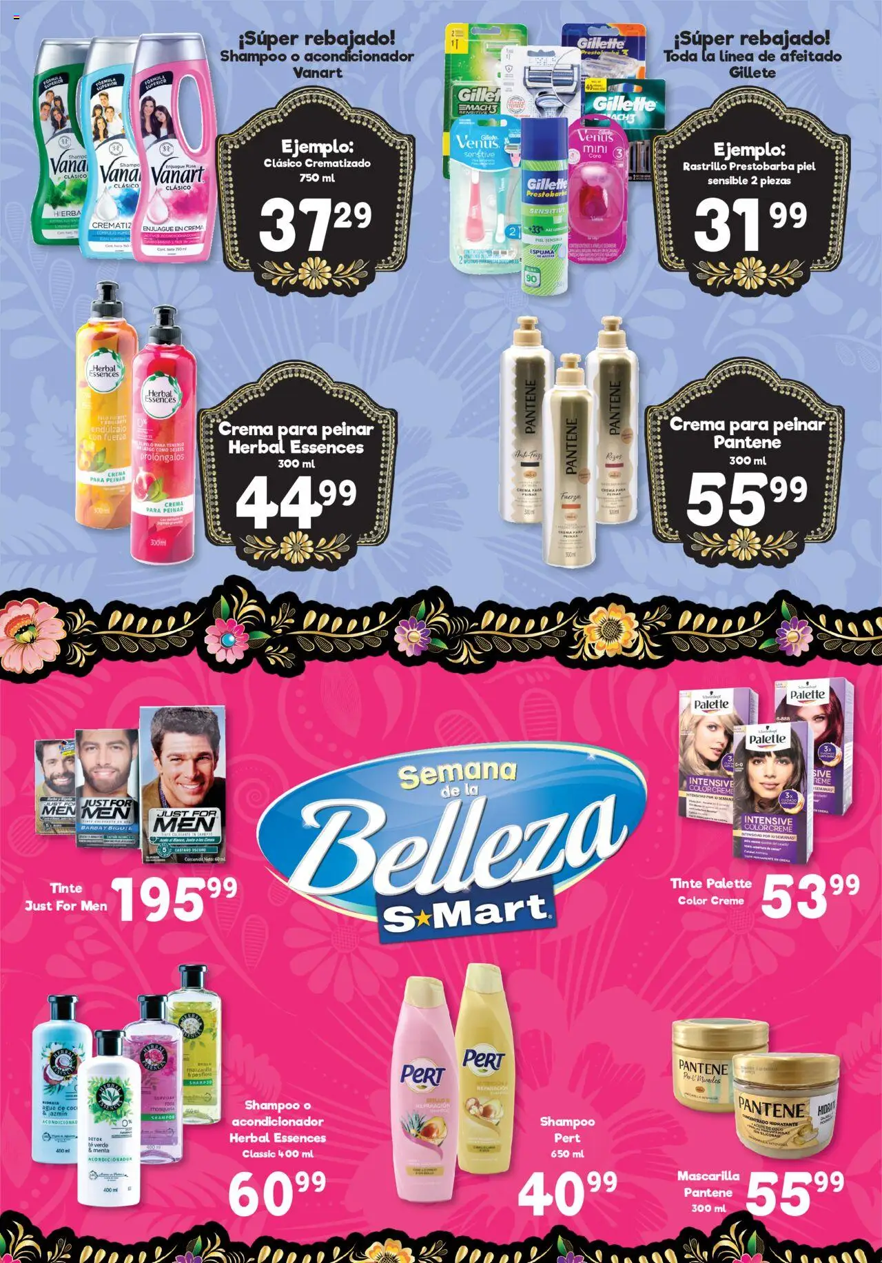 Nuevas ofertas de S-Mart válidas en toda la República Mexicana desde el 12.08.2025. ¡Encuentra las mejores ofertas en S-Mart - Folleto de Feria - Juarez! | Página: 3 | Productos: Rastrillo, Agua, Brillo, Té