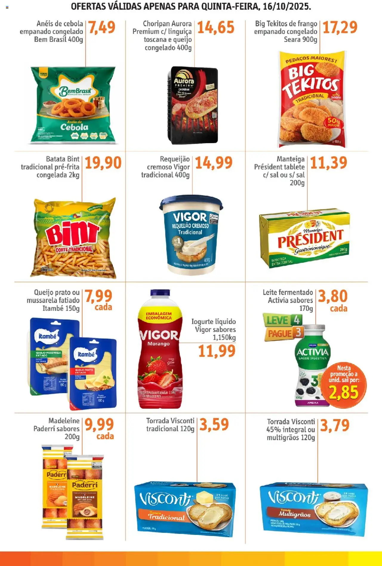 Sonda Folheto - válido de 16.10.2025 | Página: 2 | Produtos: Manteiga, Fita, Batata, Leite fermentado