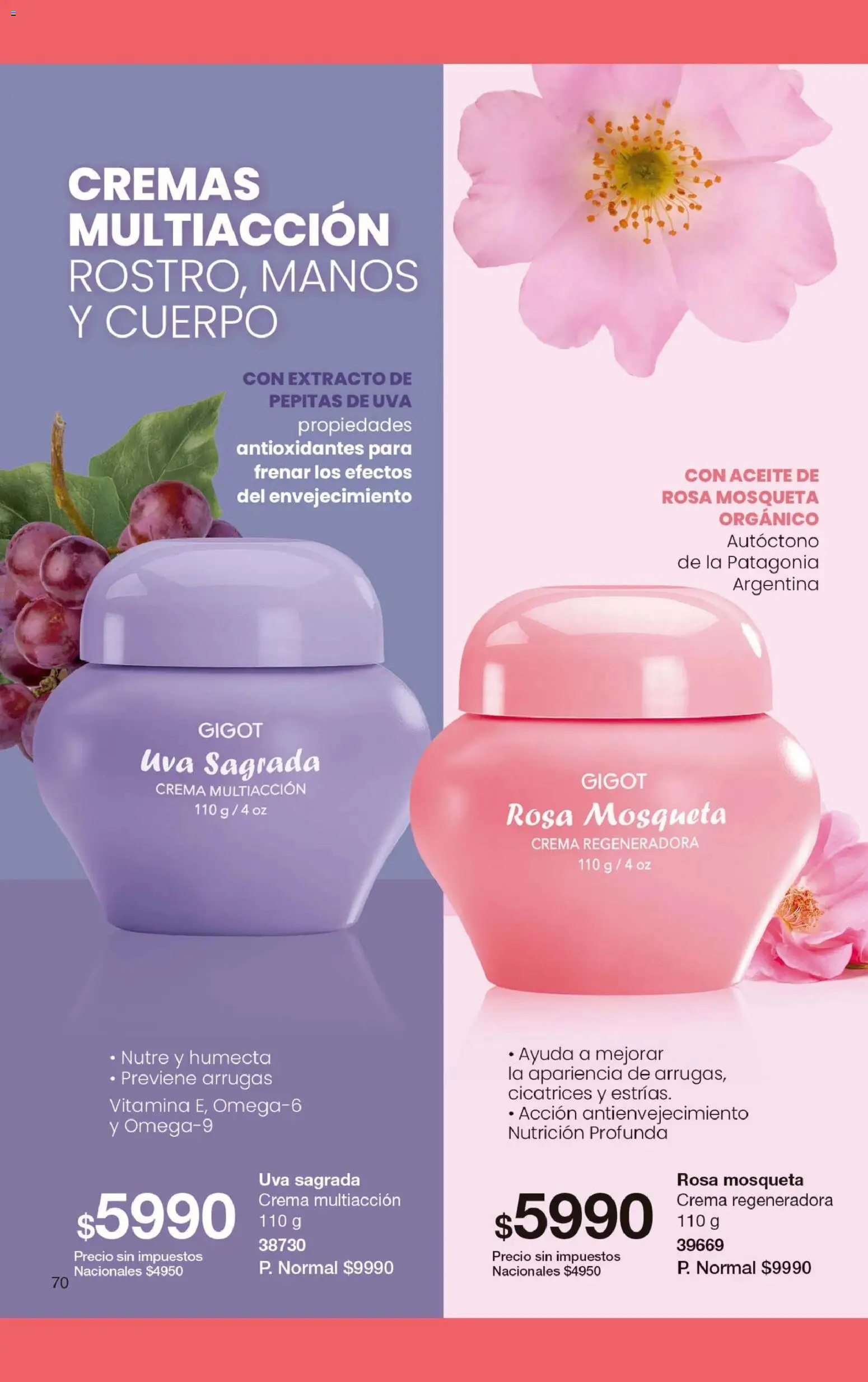 Gigot - CAMPAÑA 07 │ válido desde el 01.04.2026 | Página: 30 | Productos: Aceite, Uva, Crema