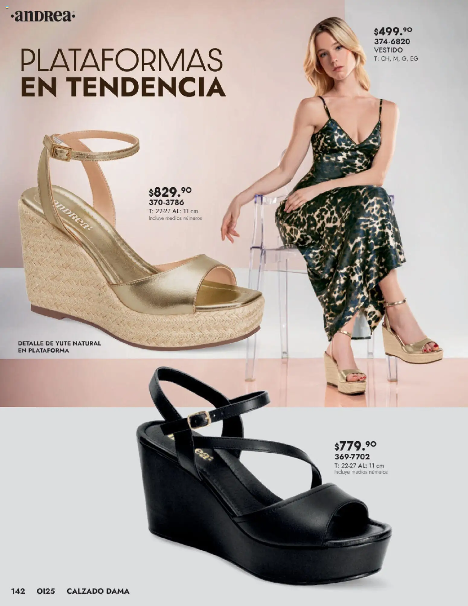 Nuevas ofertas de Andrea válidas en toda la República Mexicana desde el 24.08.2025. ¡Encuentra las mejores ofertas en Andrea - Catálogo Calzado Dama! | Página: 142 | Productos: Vestido
