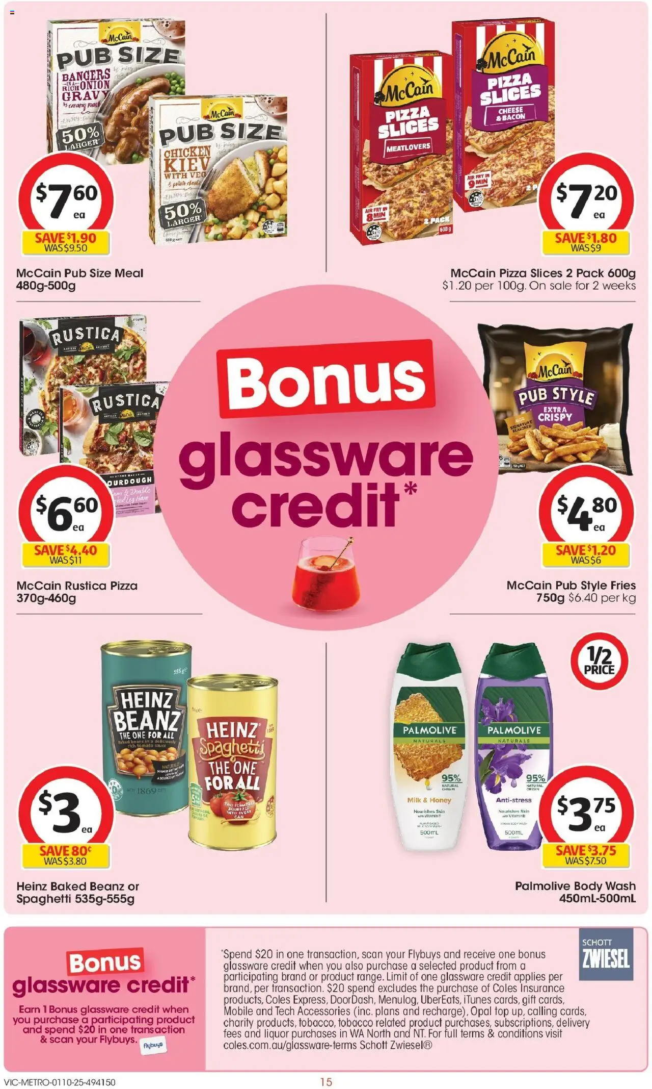 Coles catalogue - valid from 01.10.2025 | Page: 15 | Products: Cheese, Honey, Opal, Sauce