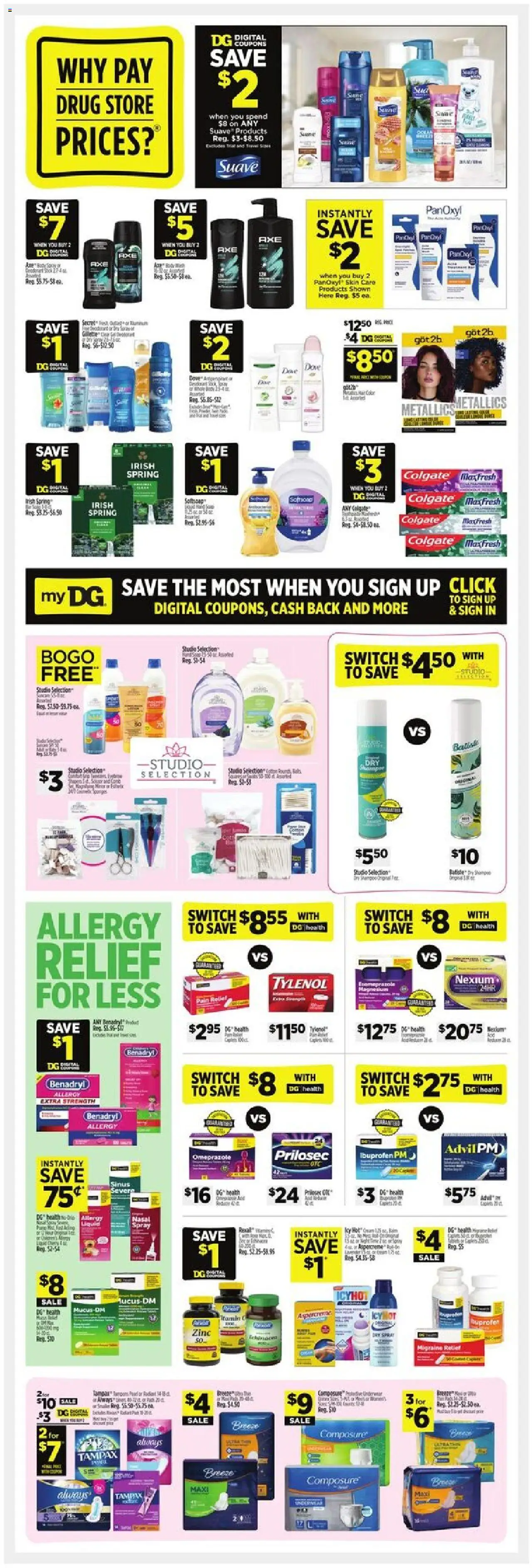 Dollar General Weekly Ad - valid from 17.08.2025 | Page: 12 | Products: Zinc, Ring, Shorts, Switch