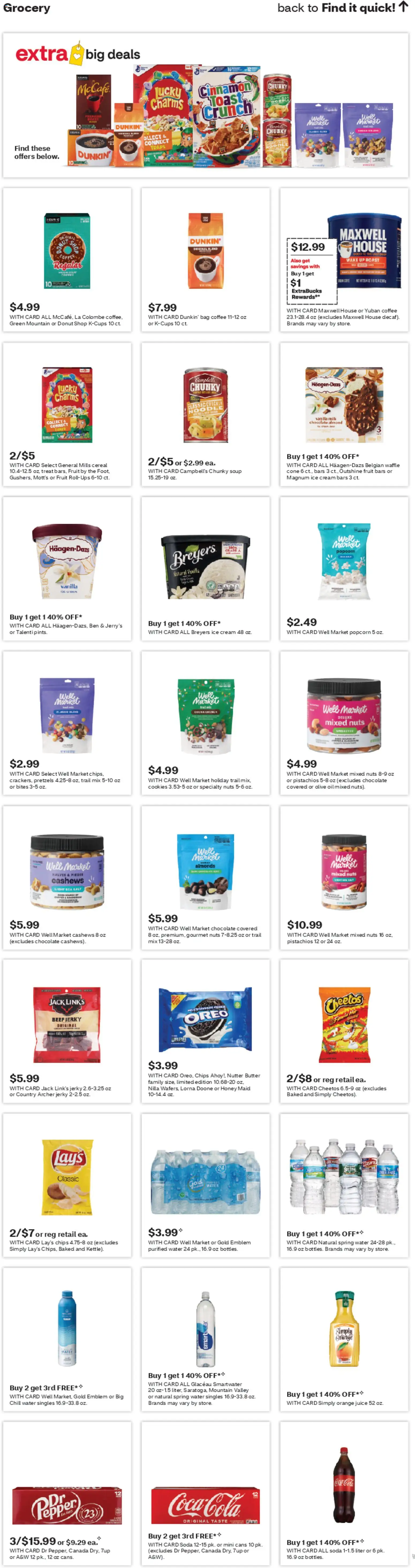 CVS Pharmacy Weekly Ad - WA - valid from 21.12.2025 | Page: 17 | Products: Cookies, Ice cream, Water, Bag