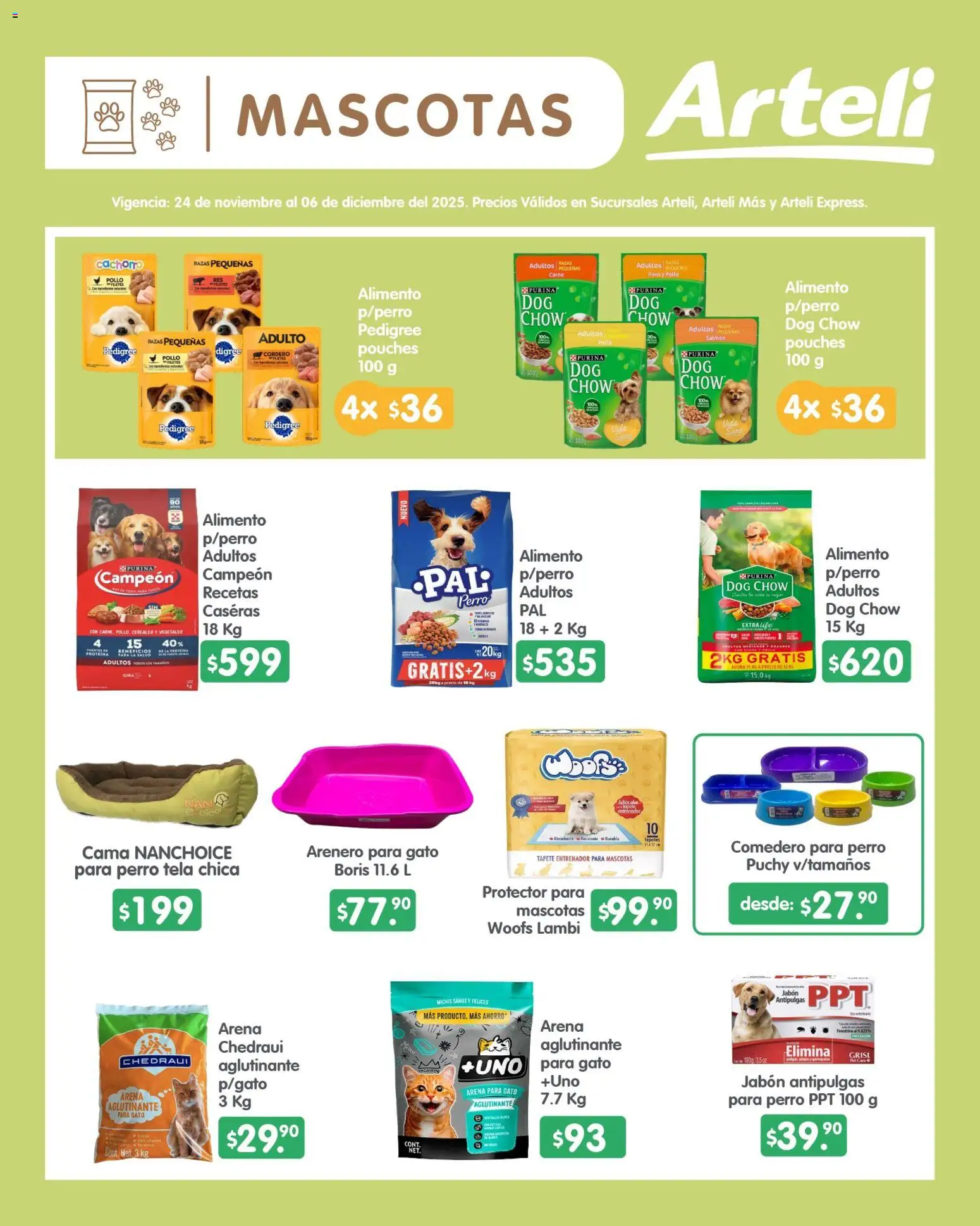 Nuevas ofertas de Arteli válidas en toda la República Mexicana desde el 24.11.2025. ¡Encuentra las mejores ofertas en Arteli folleto Quincenal! | Página: 17 | Productos: Pollo, Cama, Tapete, Jabón